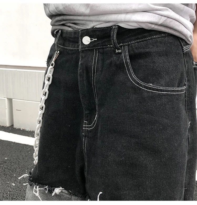 Designer × Vintage Jeans wide legs trousers tassels hip-hop loose jeans Size US 34 / EU 50 - 8 Thumbnail