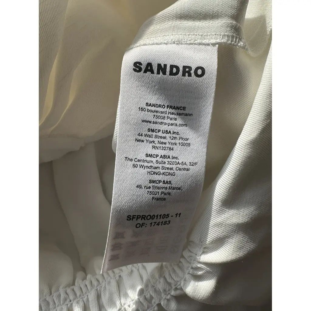 Sandro Sandro new linen and viscose dress M/L white Size M / US 6-8 / IT 42-44 - 4 Thumbnail