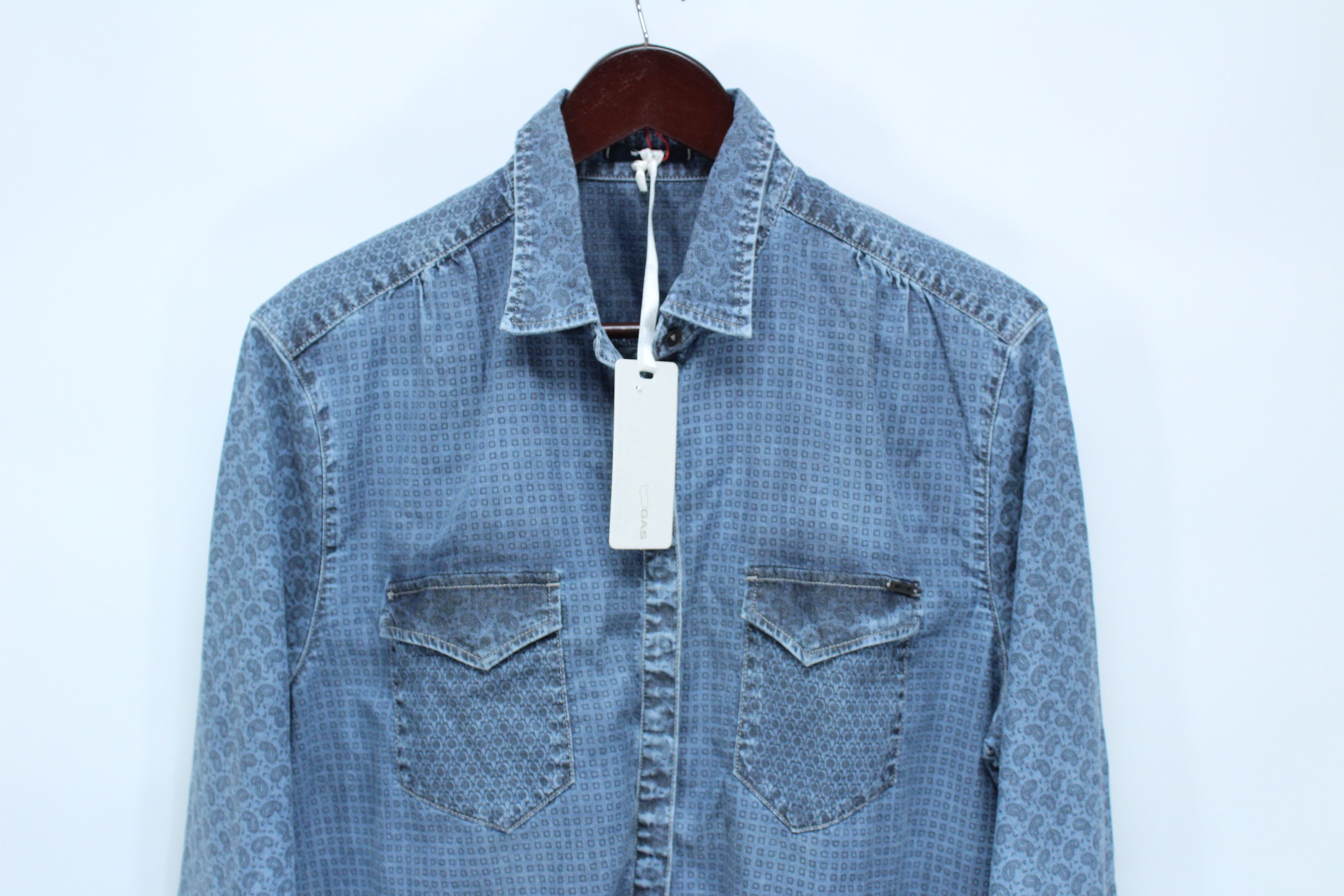 GAS Gas Shirt Mens Size L New Vintage Rare Size US M / EU 48-50 / 2 - 4 Thumbnail