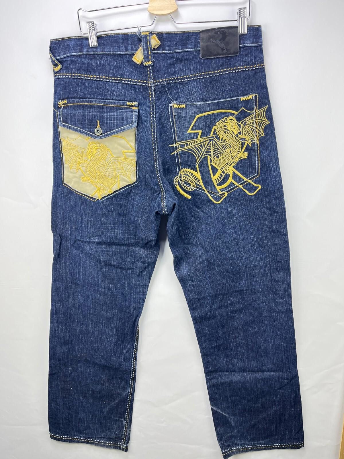 Pacsun Vintage Y2K Refuse Baggy Dragon JNCO Jeans 34 x 32 Pants Size US 34 / EU 50 - 1 Thumbnail
