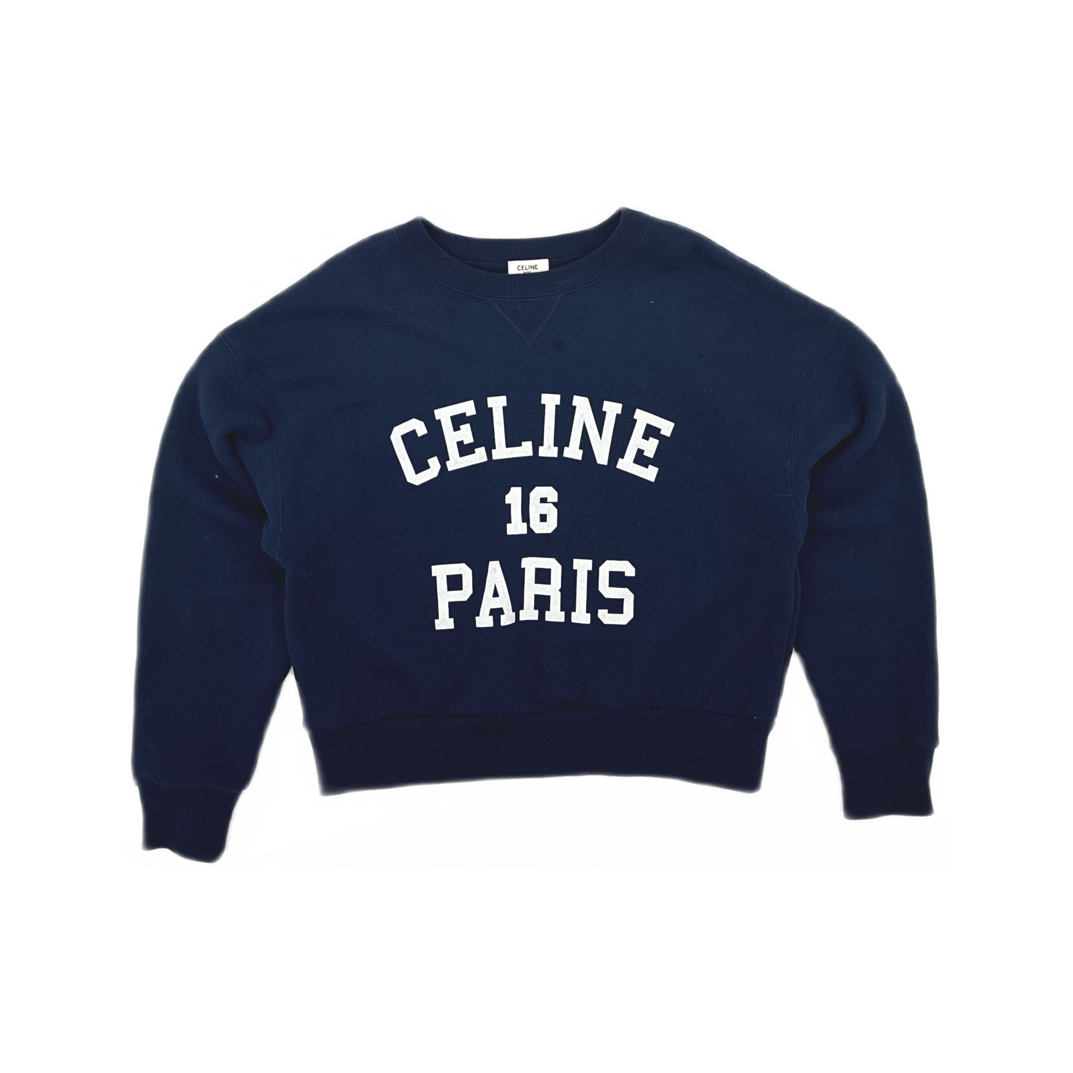 Celine Celine 16 Paris Logo Sweatshirt S Size S / US 4 / IT 40 - 1 Thumbnail
