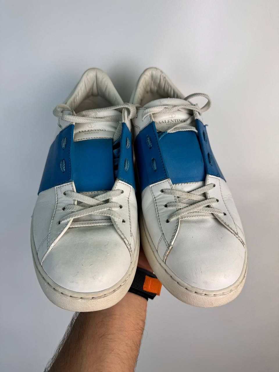 Designer × Valentino Valentino Garavani Open Skate Sneakers VLTN leather trainers Size US 11 / EU 44 - 3 Thumbnail