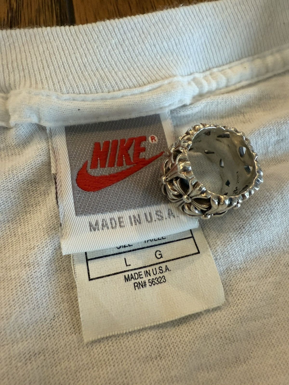 Nike Vintage 1993 Nike x Mercedes shirt Size US L / EU 52-54 / 3 - 3 Thumbnail