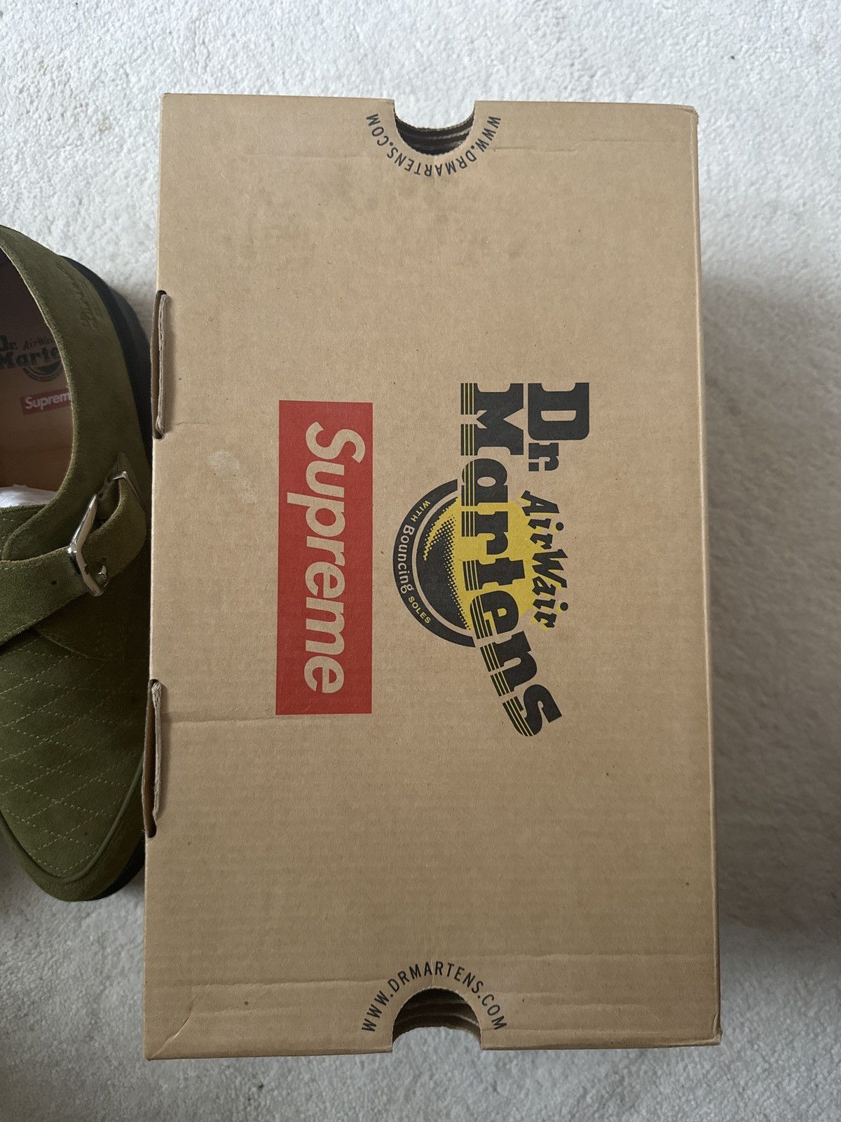 Dr. Martens × Supreme Dr Martins x Supreme Suede Rousden II Olive Green UK9 SS2017 Size US 9 / EU 42 - 4 Thumbnail