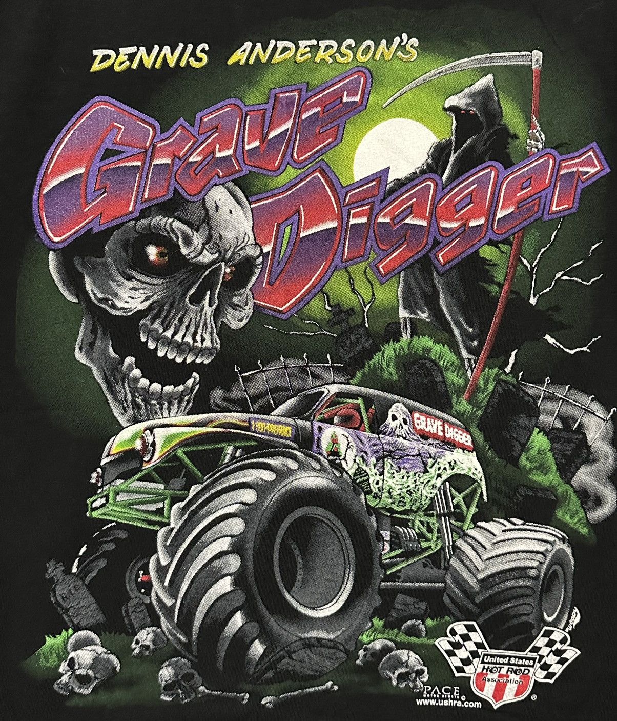 All Sport Dennis Anderson’s Grave Digger Truck Shirt Size US XL / EU 56 / 4 - 5 Thumbnail