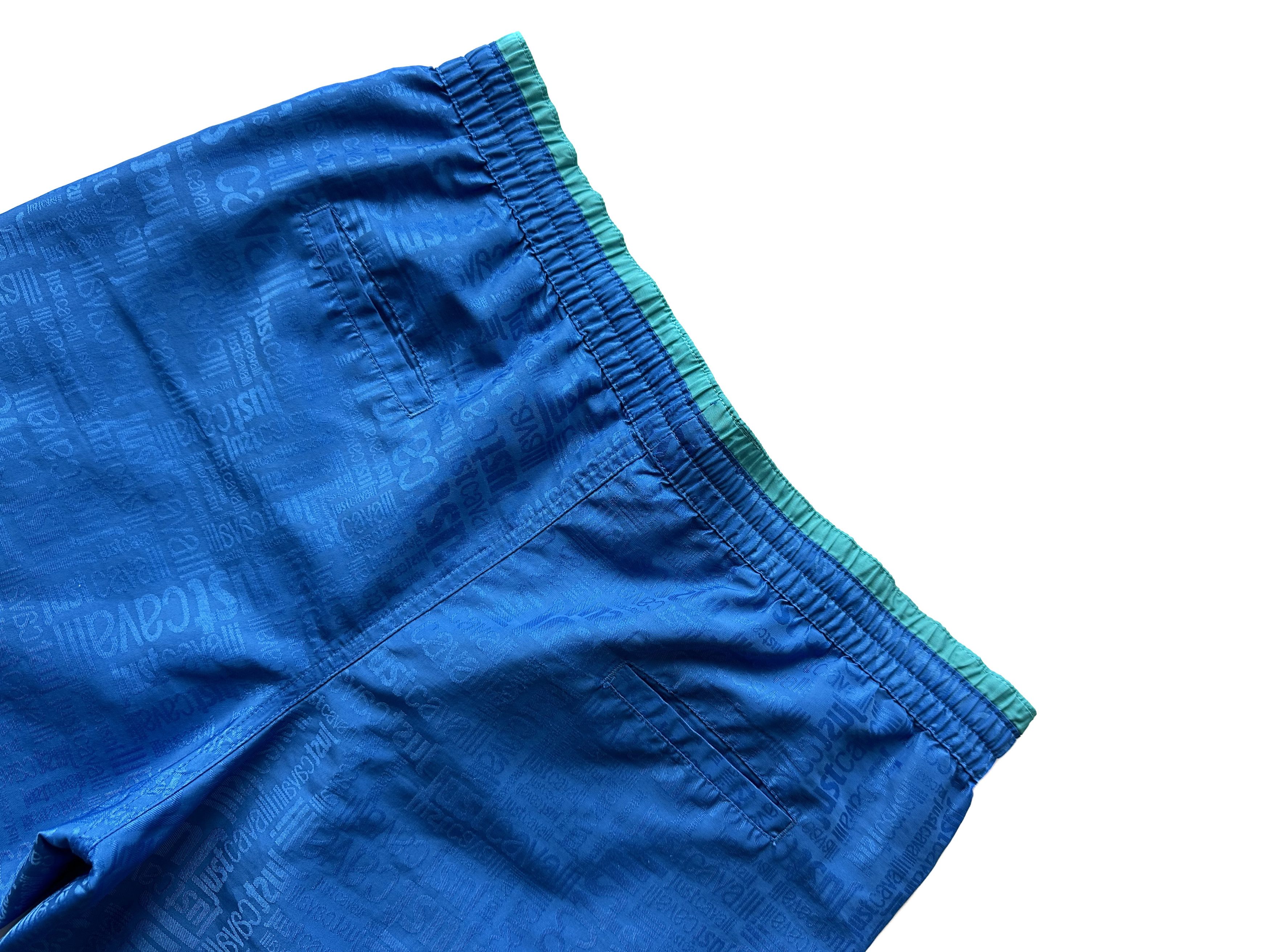 Just Cavalli × Roberto Cavalli Just Cavalli blue/turquoise monogram Swim shorts Size US 33 - 4 Thumbnail