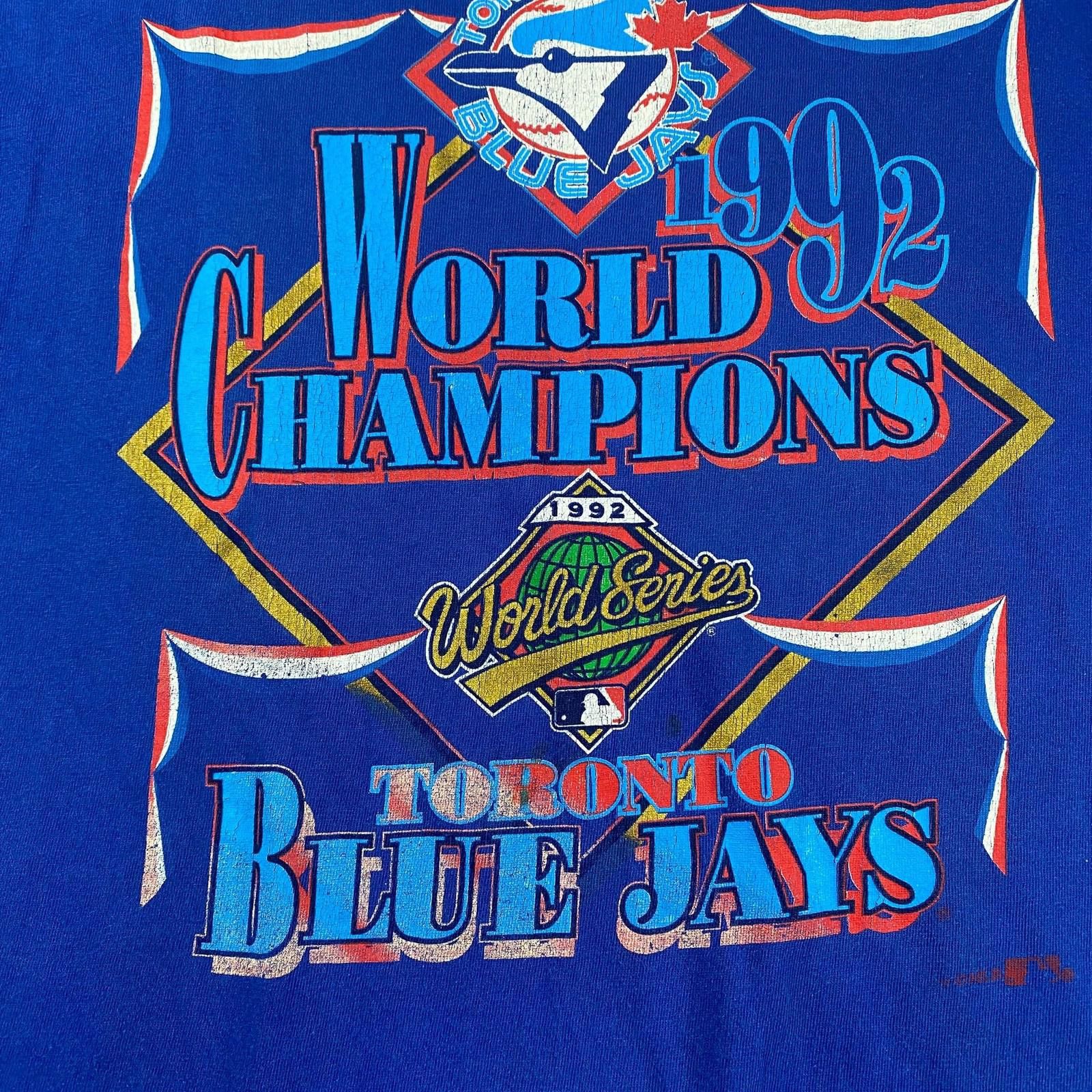 Other Vintage 1992 Toronto Blue Jays World Series T-Shirt Size ONE SIZE - 2 Thumbnail