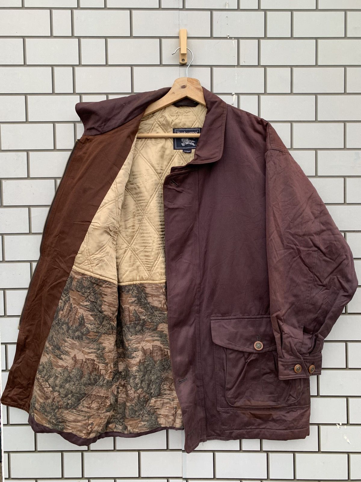 Burberry Vintage Burberrys Sun Faded Bomber Jacket Size US M / EU 48-50 / 2 - 1 Thumbnail
