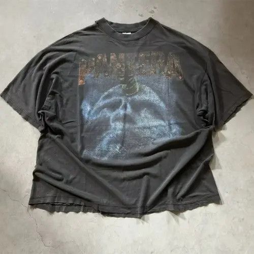 Japanese Brand PANTERA Band Retro Graphic Printed Cotton Tshirt Size US XL / EU 56 / 4 - 1 Thumbnail