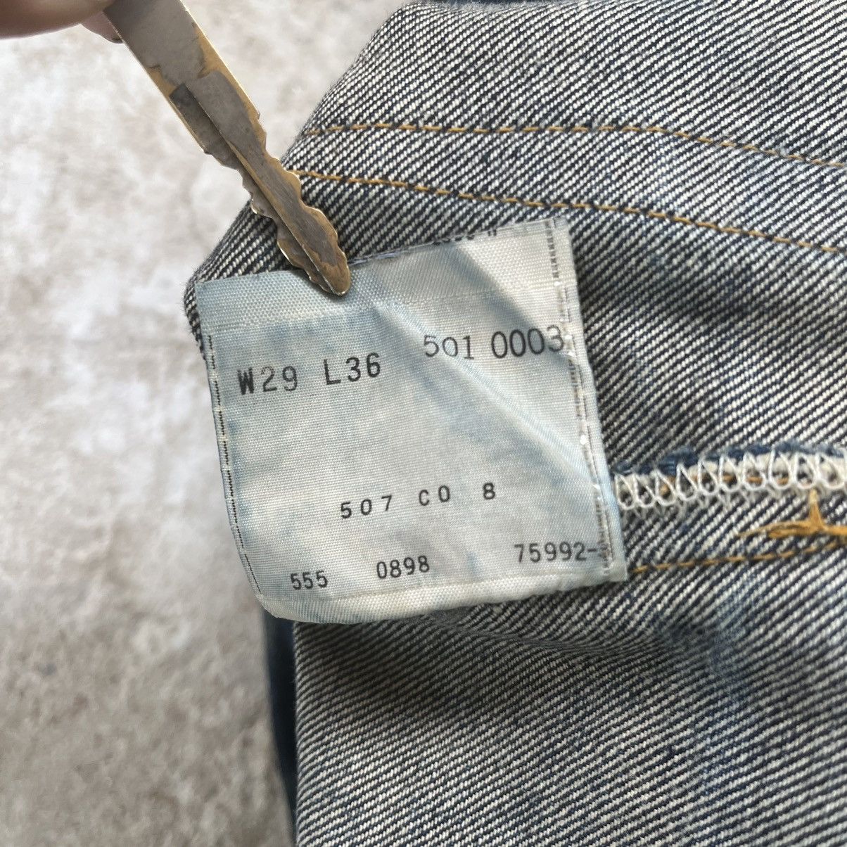 Vintage 1950s Levi’s 501xx lvc made in USA button 555 🇺🇸 Size US 29 - 11 Thumbnail