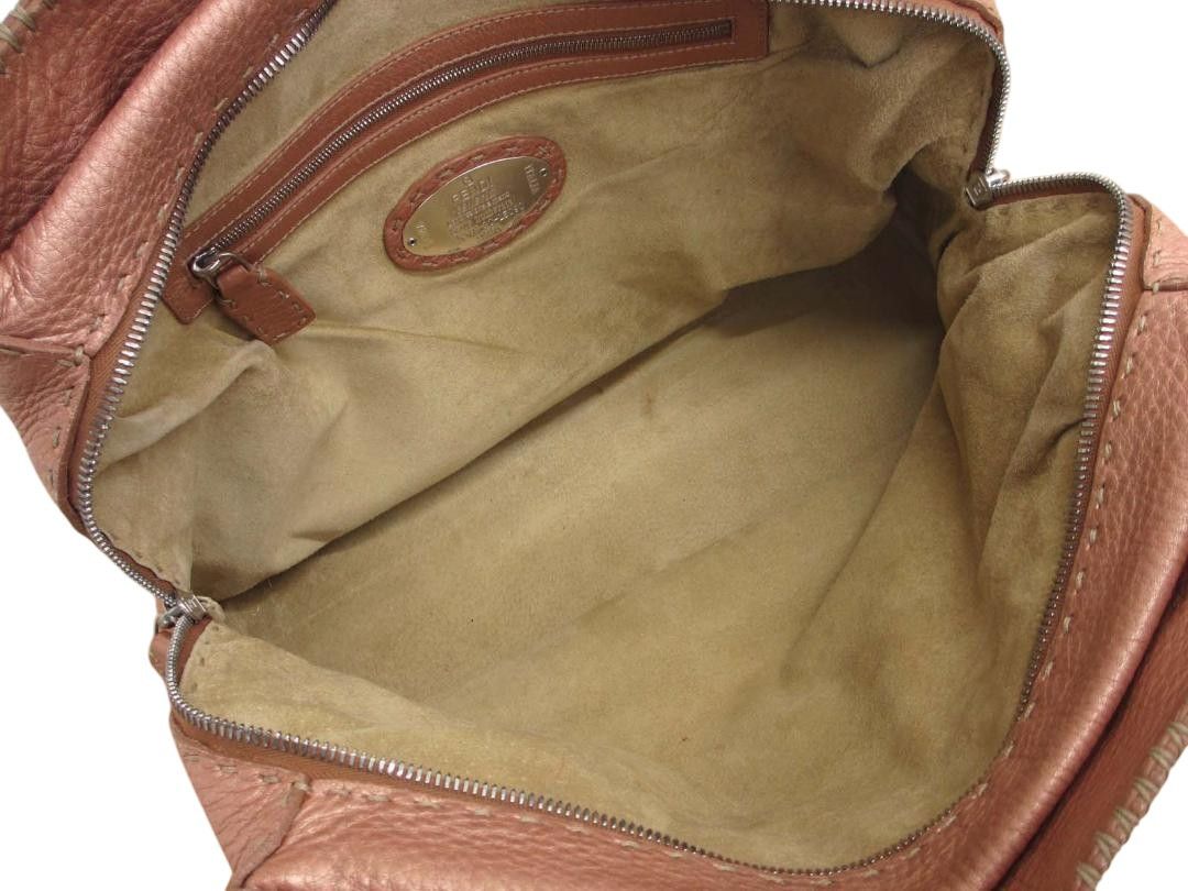 Fendi Fendi - Selleria Pink Handbag Leather Shoulder Bag Mirror Size ONE SIZE - 4 Thumbnail