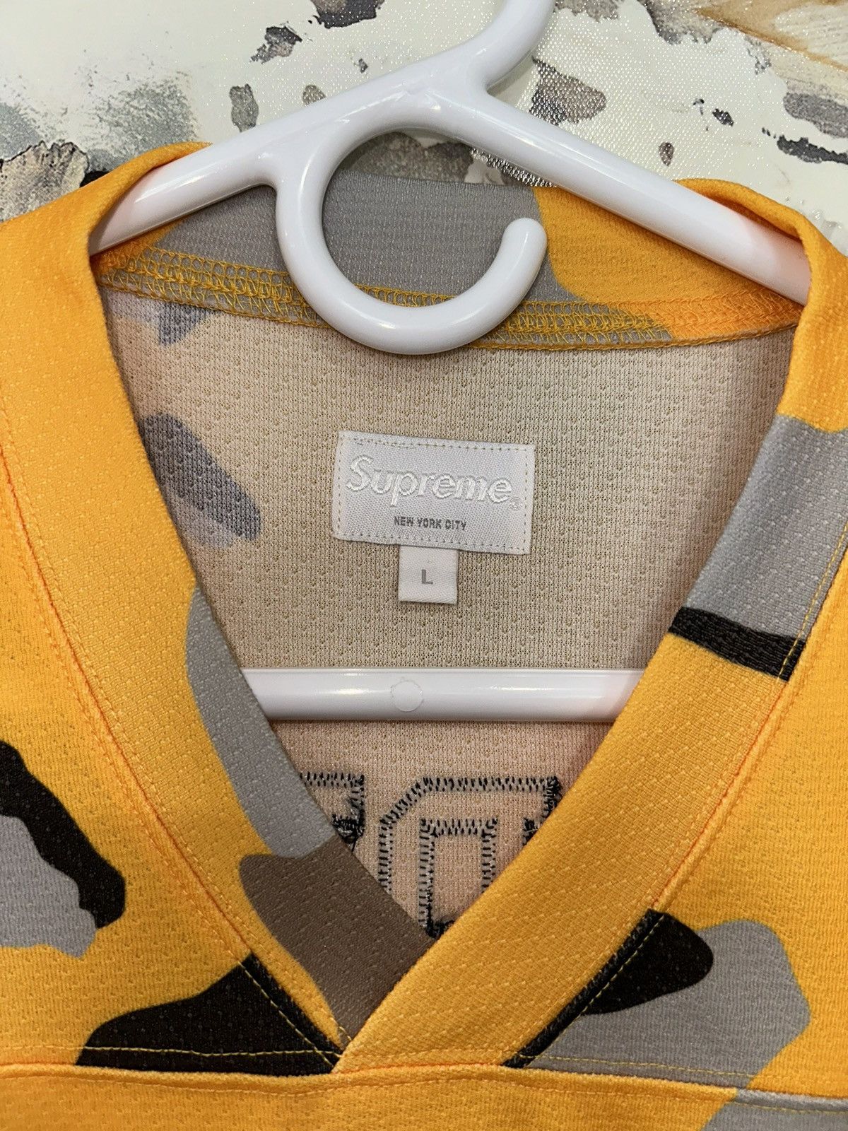 Supreme Supreme Jersey (yellow #90) Size US L / EU 52-54 / 3 - 5 Thumbnail