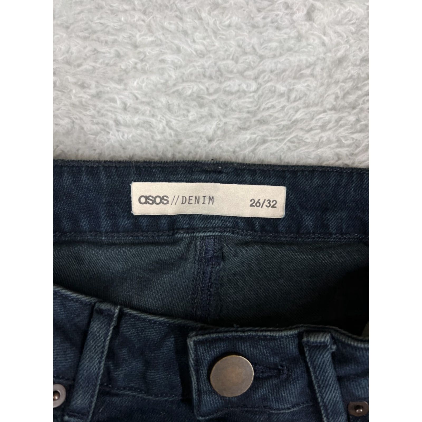 Asos ASOS Jeans Womens High Rise Skinny 2 Jeans Dark Wash Cotton Denim Blue 5-Pocket Stretch Rise 10+ In Inseam 27in Womens Jeans ASOS Size 26" / US 2 / IT 38 - 5 Thumbnail
