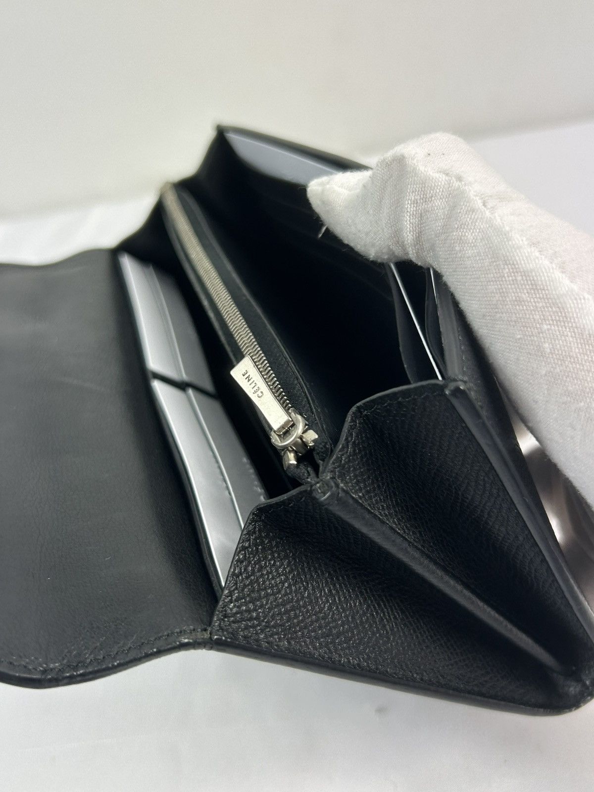 Celine Celine Black Leather Flap Wallet Size ONE SIZE - 7 Thumbnail