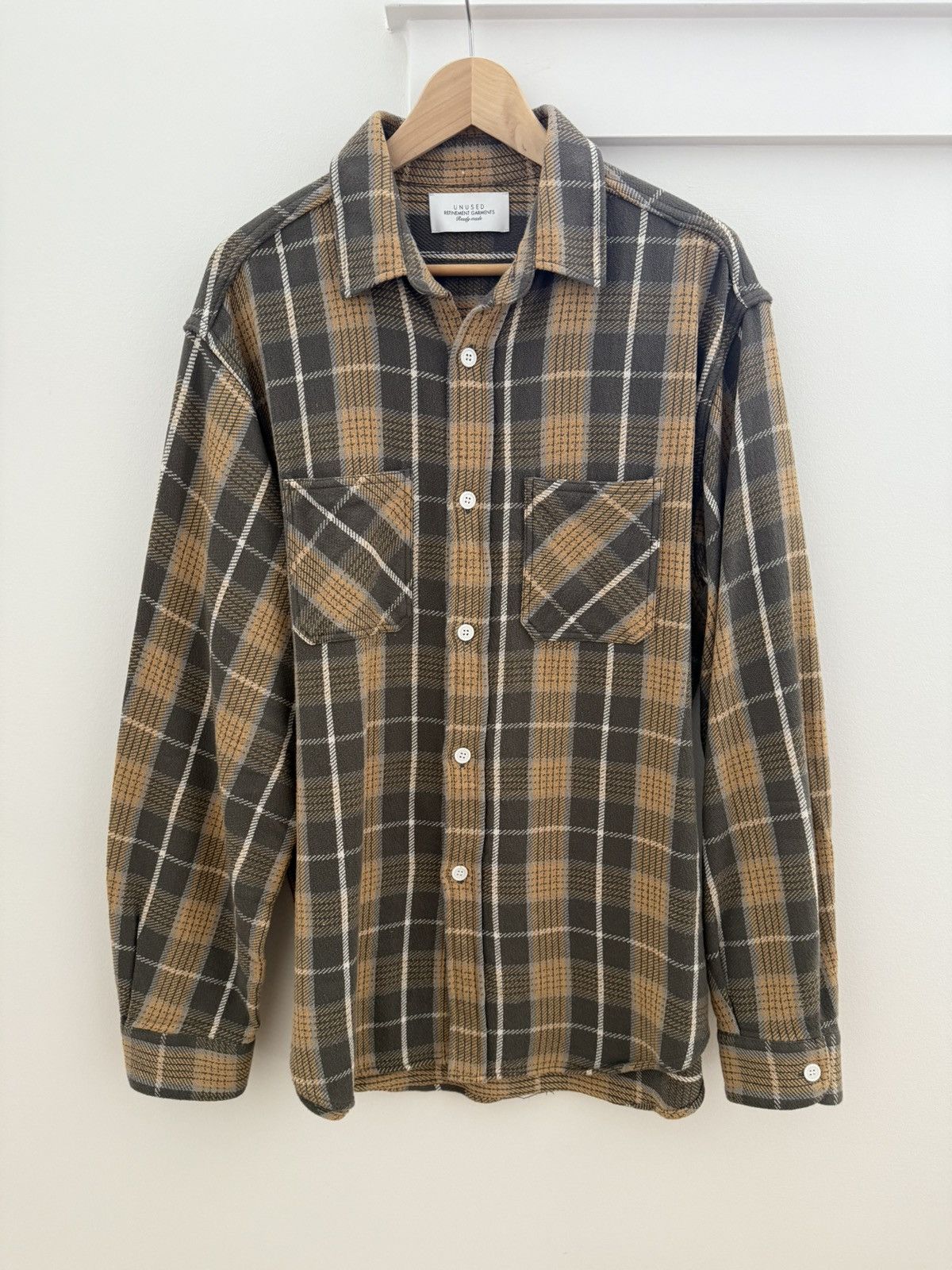 unused big flannel shirt 【公式通販】