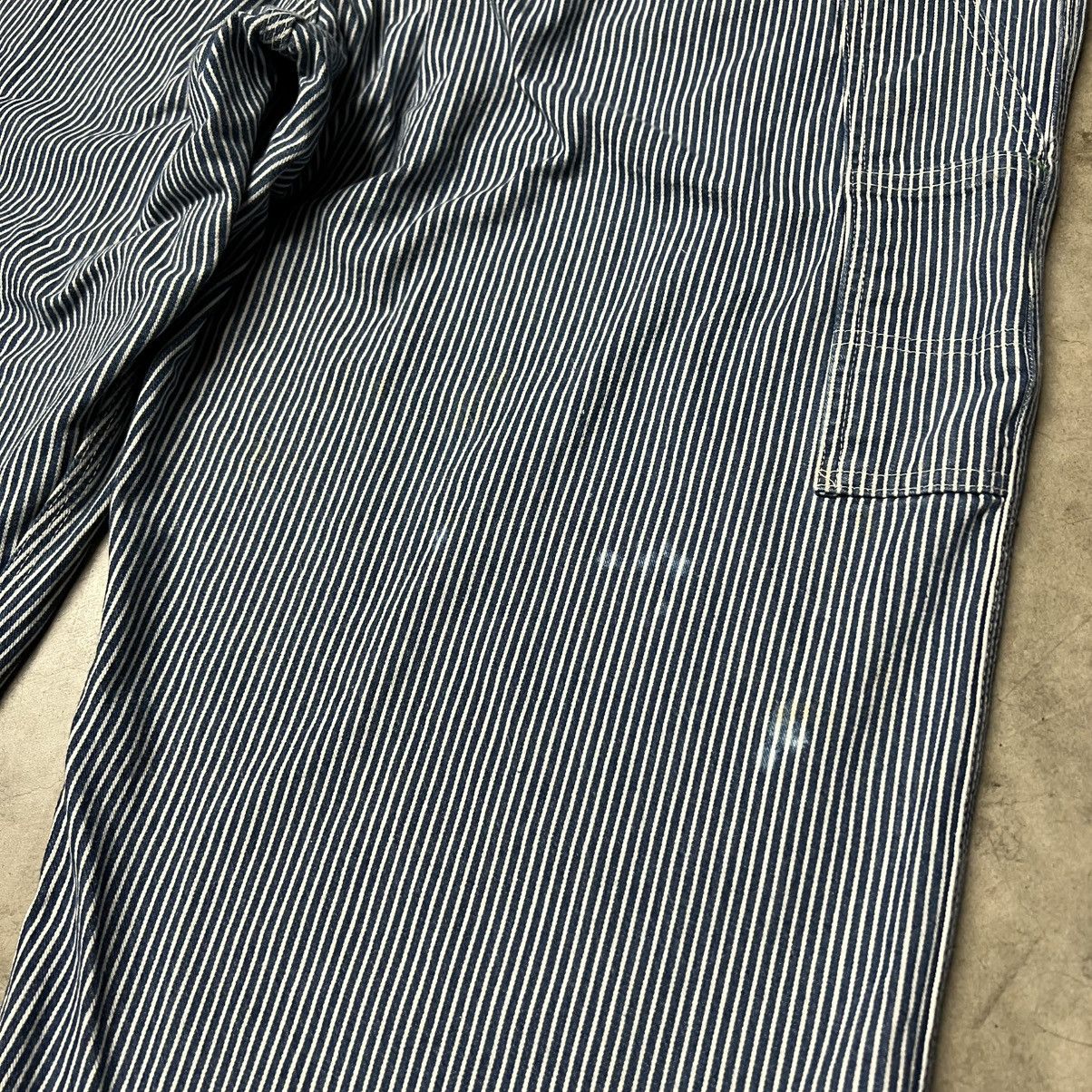 Oshkosh × Vintage Vintage 60’s OshKosh Bgosh Vestbak Hickory Stripe Overalls Size US 44 / EU 60 - 12 Thumbnail