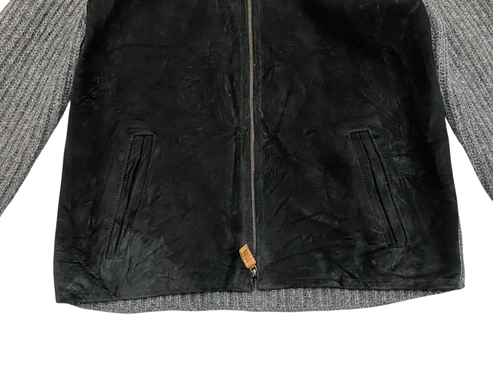 Vintage Vintage Brenire Suede Knit Wool Riri Zip Jacket Scotland Size US M / EU 48-50 / 2 - 3 Thumbnail