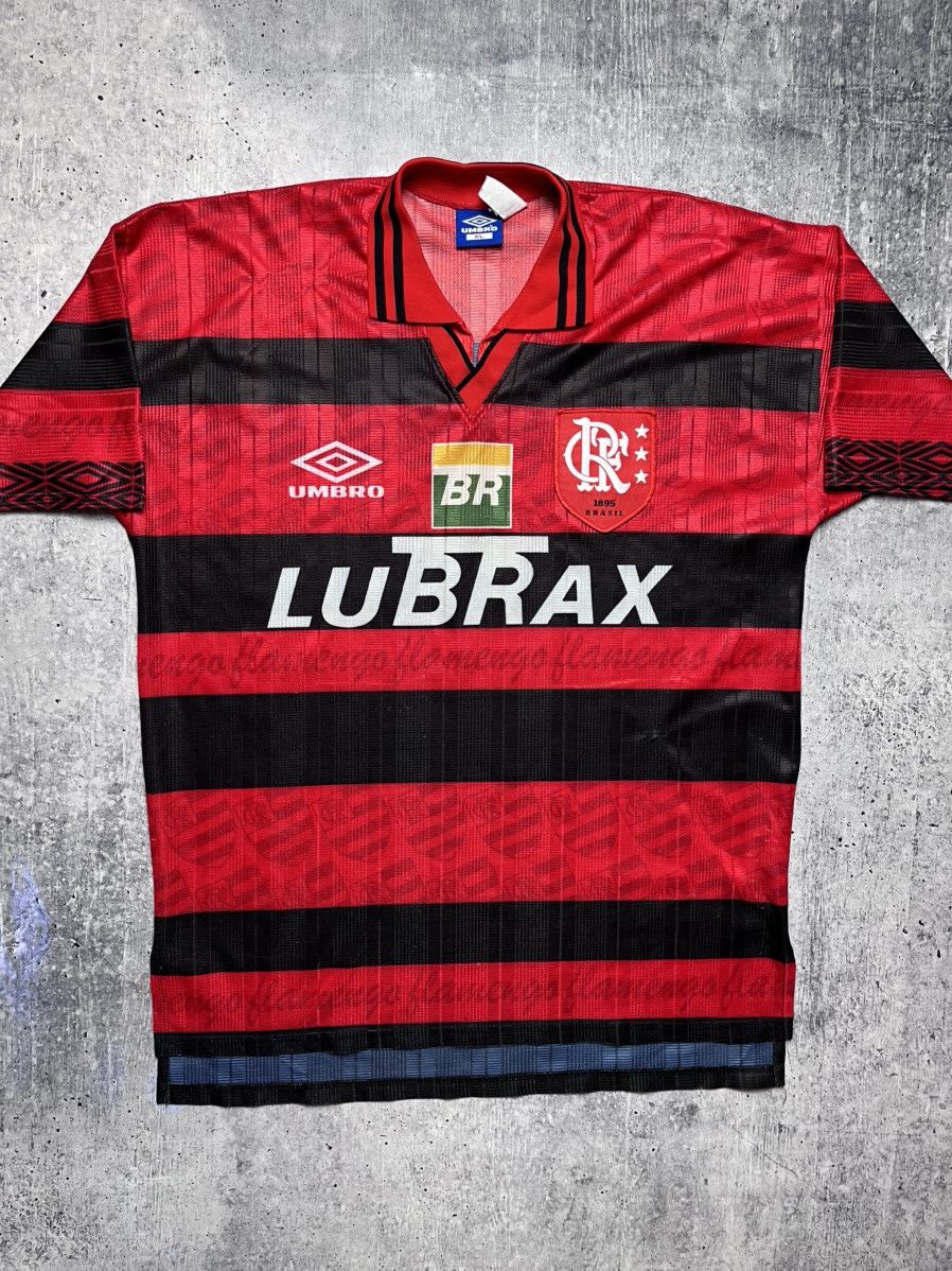 Flamengo 1995-1996 Home Size XL Vintage Soccer Jersey Brazil