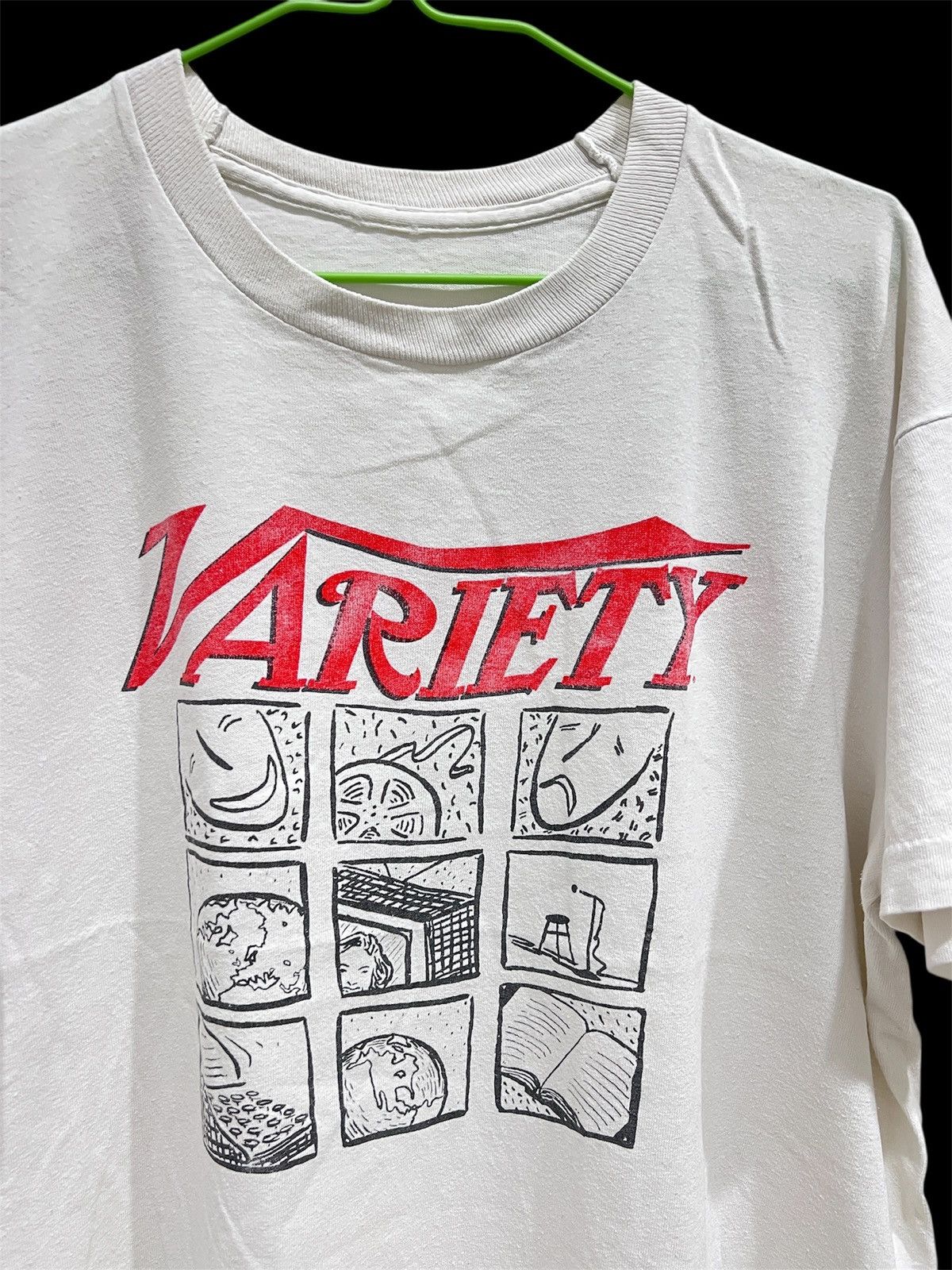 Vintage Rare Vtg 90s Variety Magazine Tee pop art graphic streetwear Size US L / EU 52-54 / 3 - 1 Thumbnail