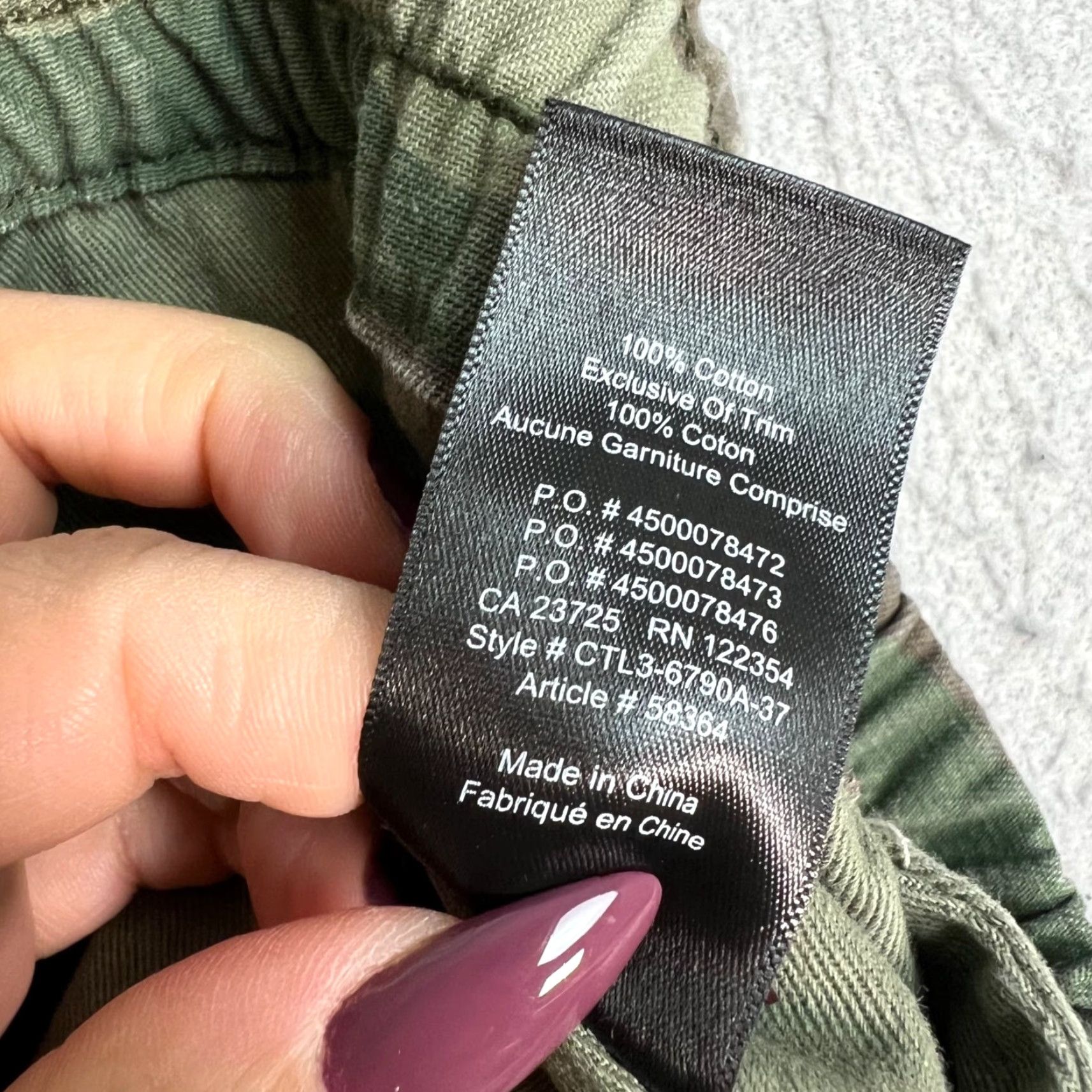 TNA TNA Womens Camouflage Jogger Pants 100% Cotton Drawstring Medium Green Womens Jogger Pants 100% Cotton Casual Activewear TNA Size 32" / US 10 / IT 46 - 4 Thumbnail