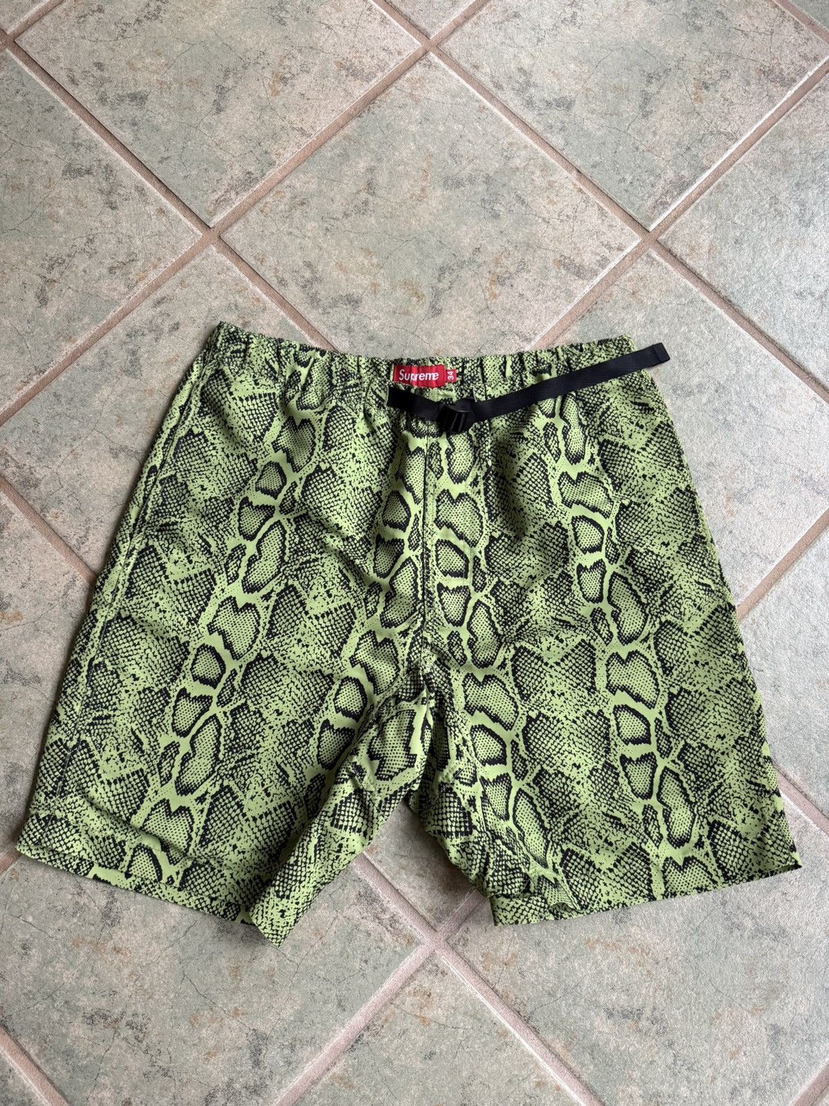 Supreme snakeskin shorts