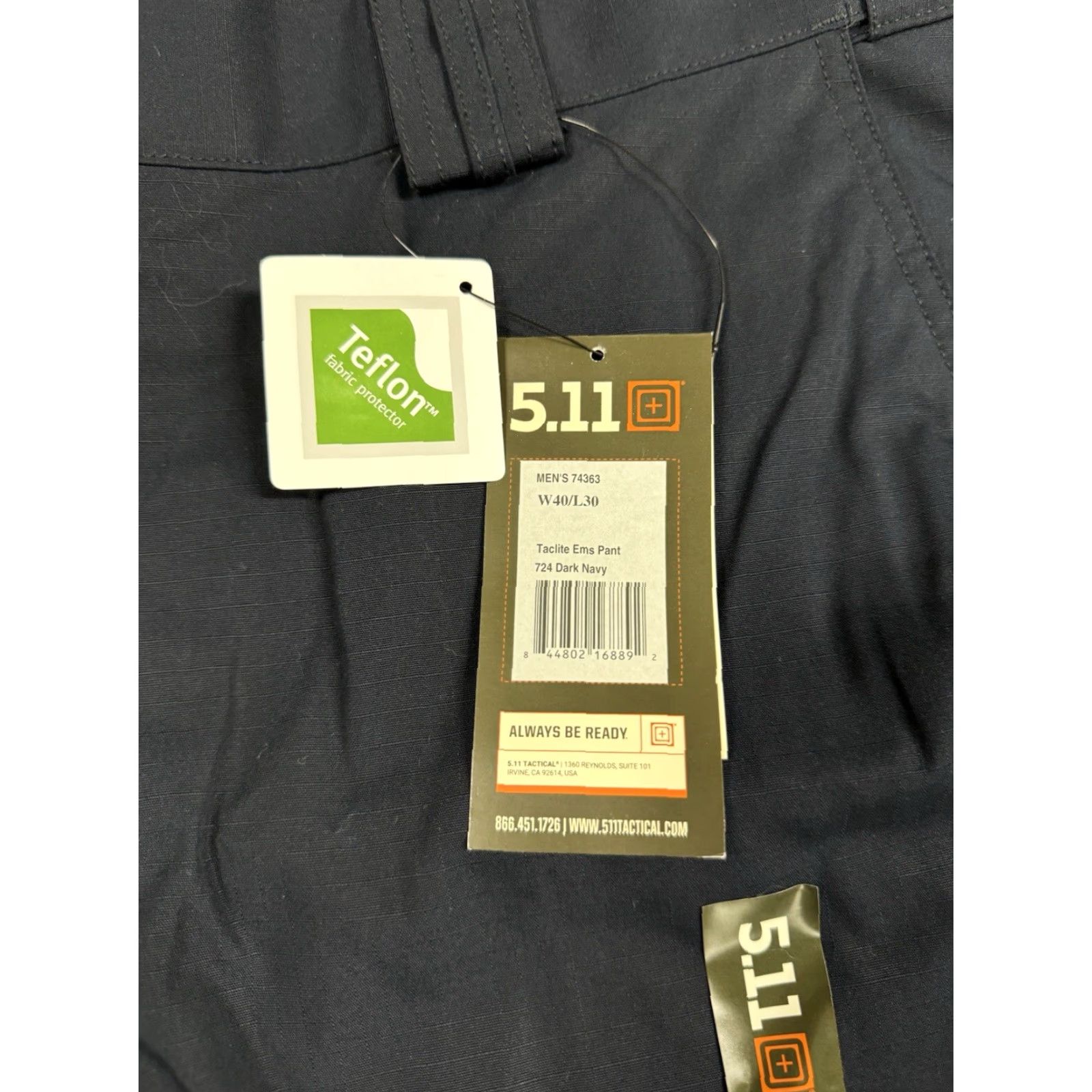 Vintage 5.11 Tactical EMS Pants Men 40x30 Navy Blue Cargo Pocket Workwear Size US 40 / EU 56 - 4 Thumbnail