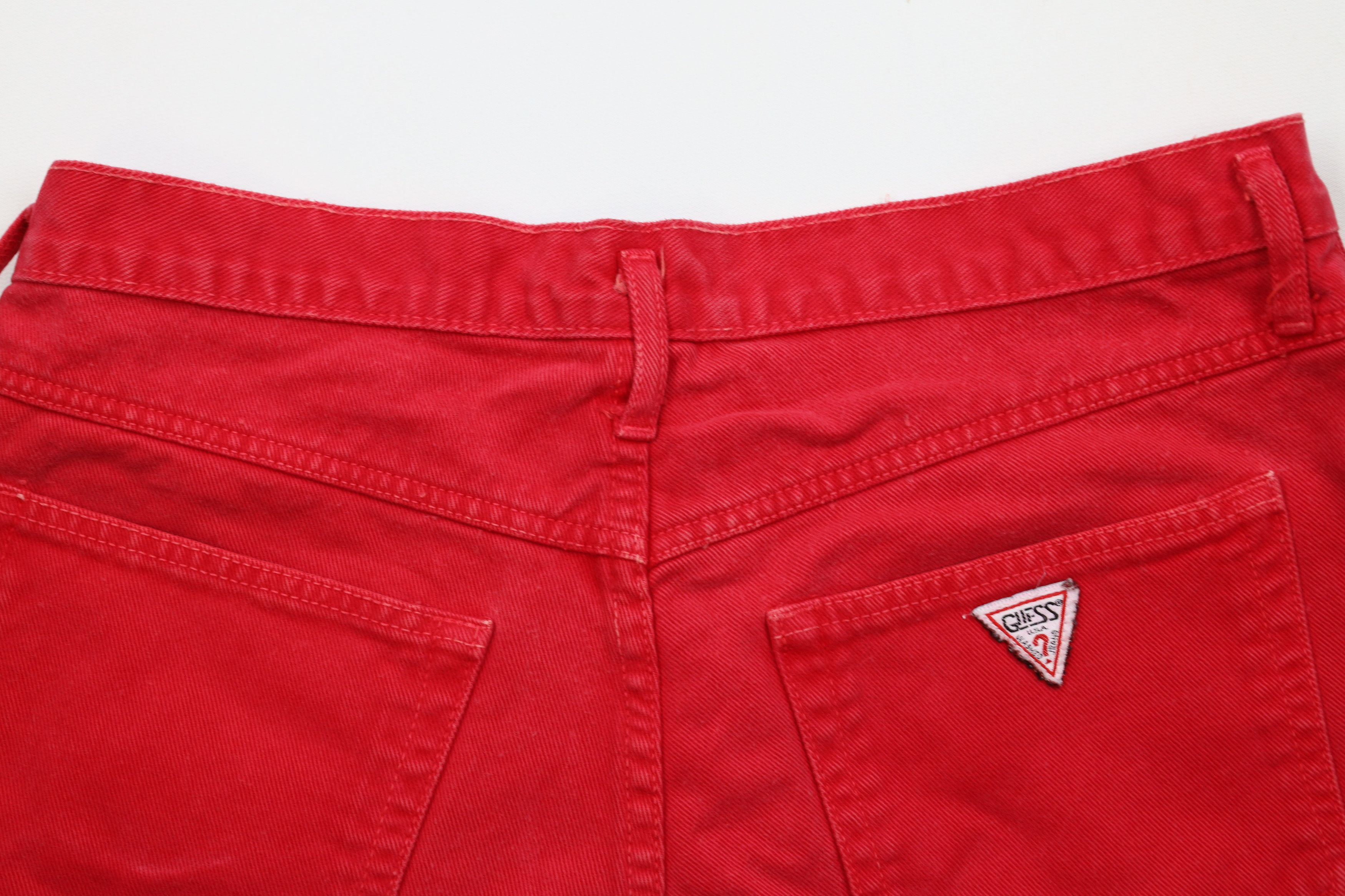Guess Vintage 90s Guess Spell Out Button Fly Denim Jean Shorts USA Size 26" / US 2 / IT 38 - 11 Thumbnail
