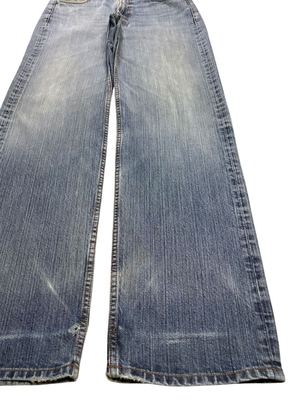 Japanese Brand Vintage Japanese Brand Mud Wash Distress Loose Baggy Jeans Size US 32 / EU 48 - 7 Thumbnail