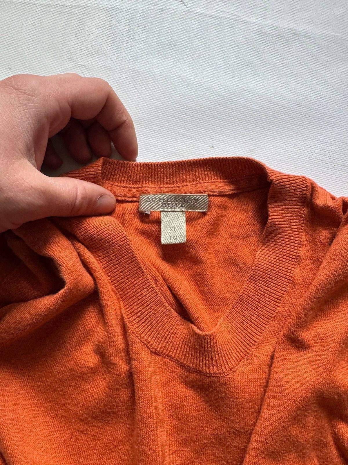 Burberry Burrbery Brit Orange Fresh Sweater Size US XL / EU 56 / 4 - 5 Thumbnail