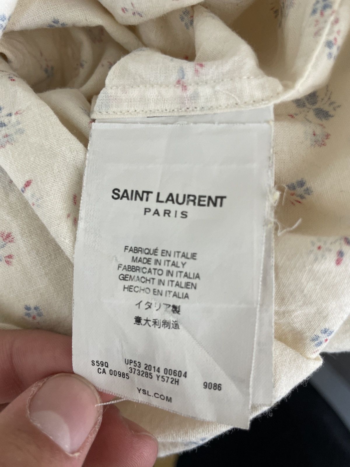 Hedi Slimane × Saint Laurent Paris Saint Laurent Psych Rock Size US M / EU 48-50 / 2 - 6 Thumbnail