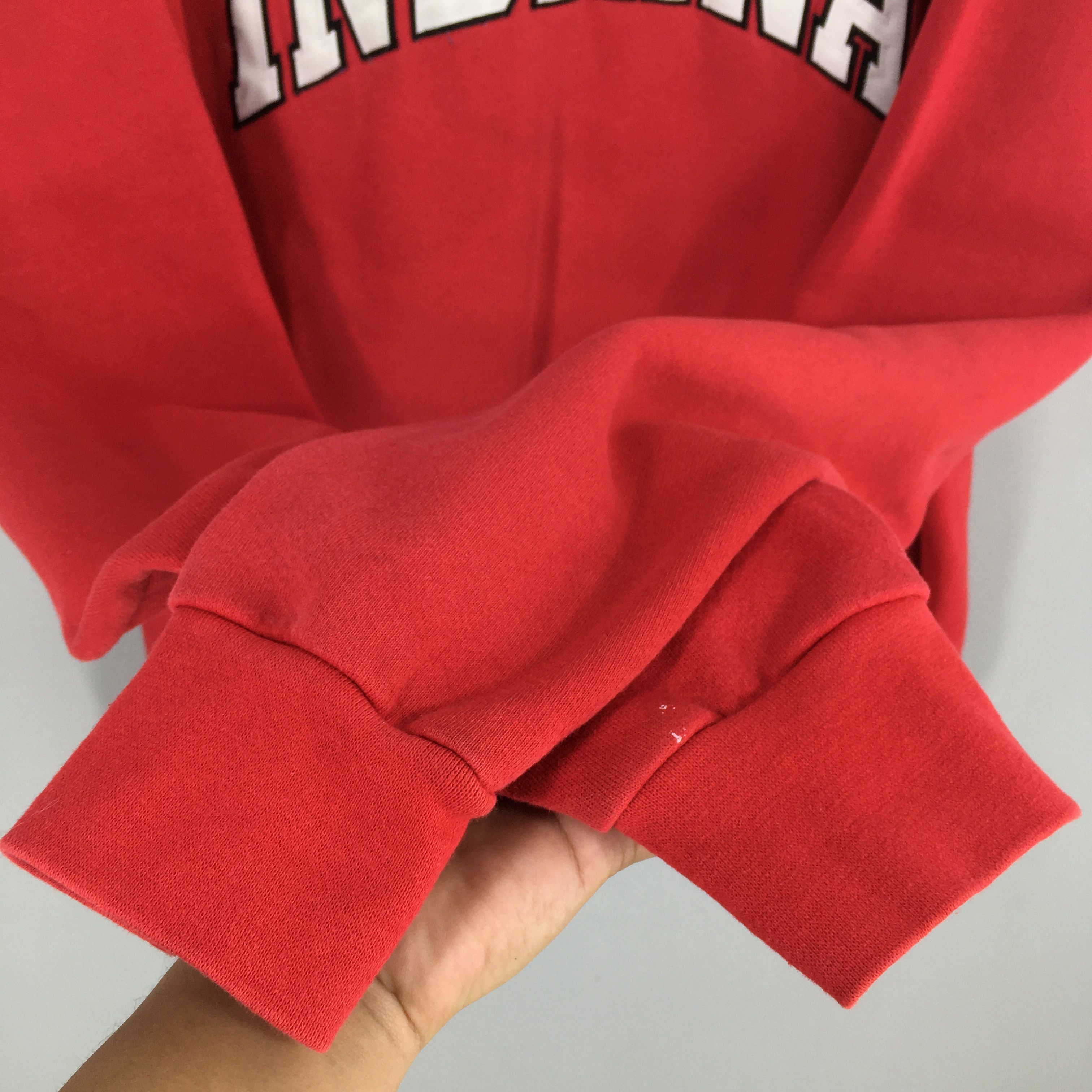 NCAA × Vintage Vintage 90s Indiana University Red Sweater XXL Size US XXL / EU 58 / 5 - 5 Thumbnail