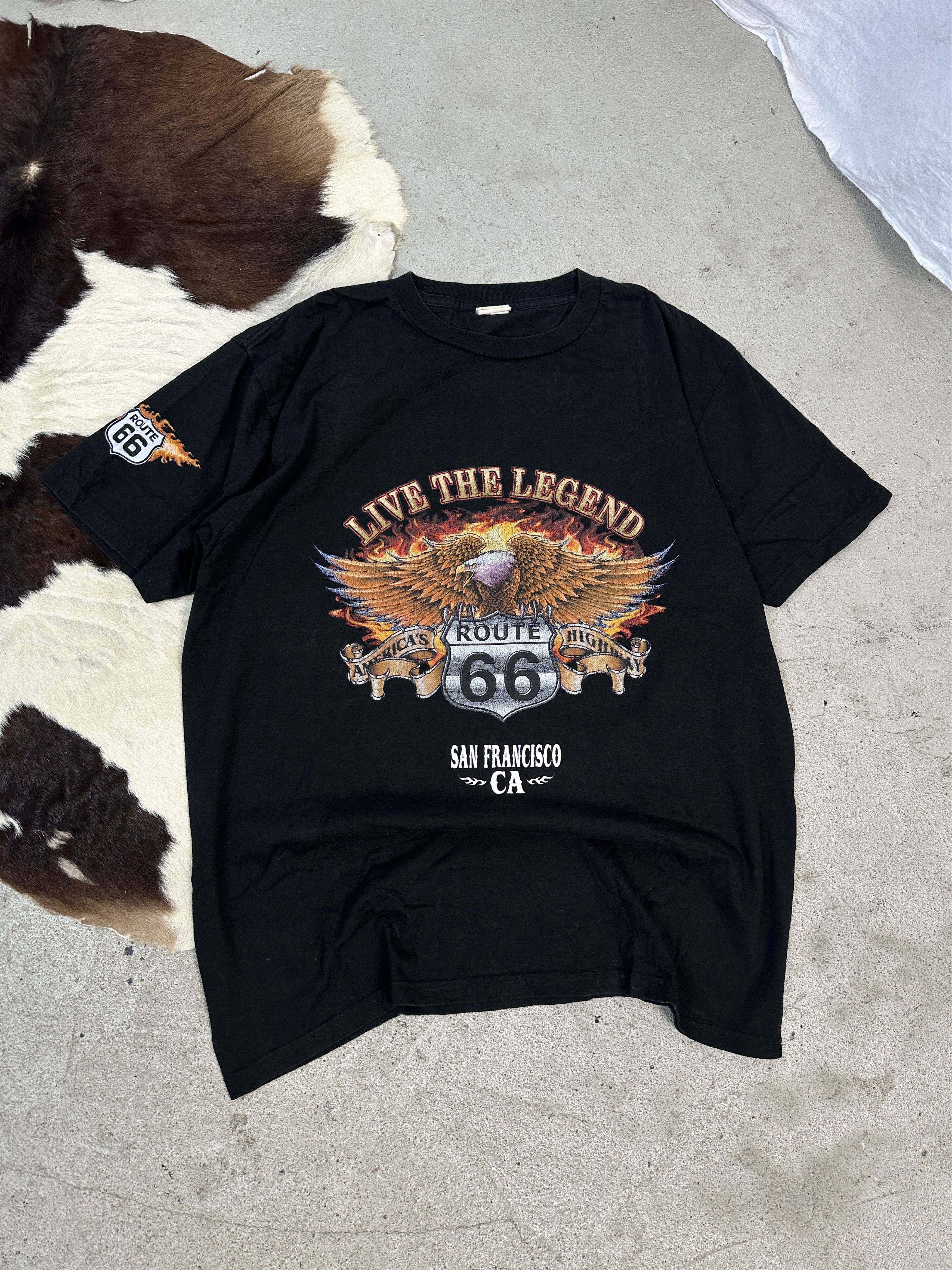 Vintage Vintage Route 66 T-shirt Size US L / EU 52-54 / 3 - 1 Thumbnail