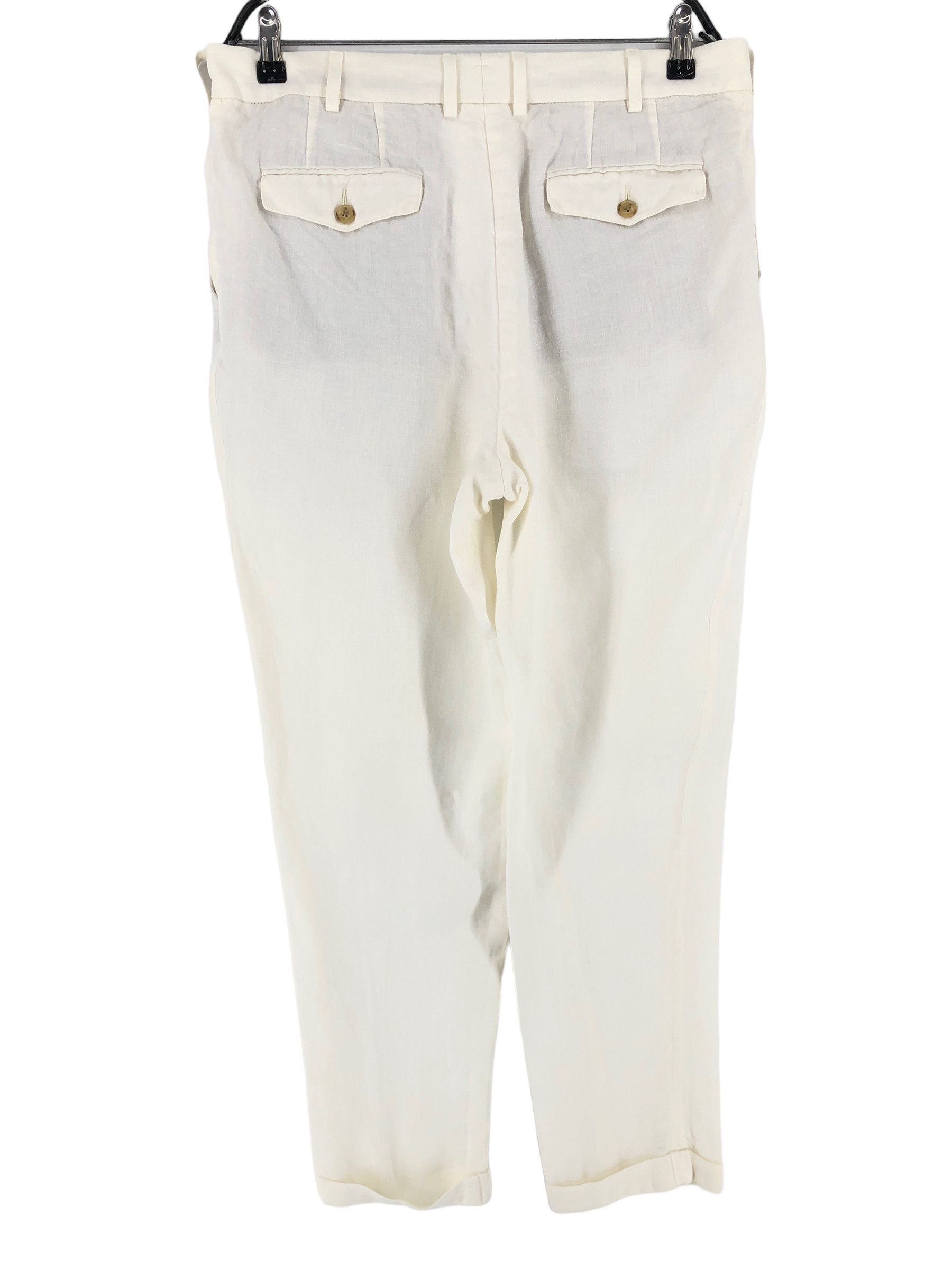 Suitsupply Blake Double Pleat Linen Formal Trousers Size 50 - W30 L29 Size 40R - 2 Thumbnail