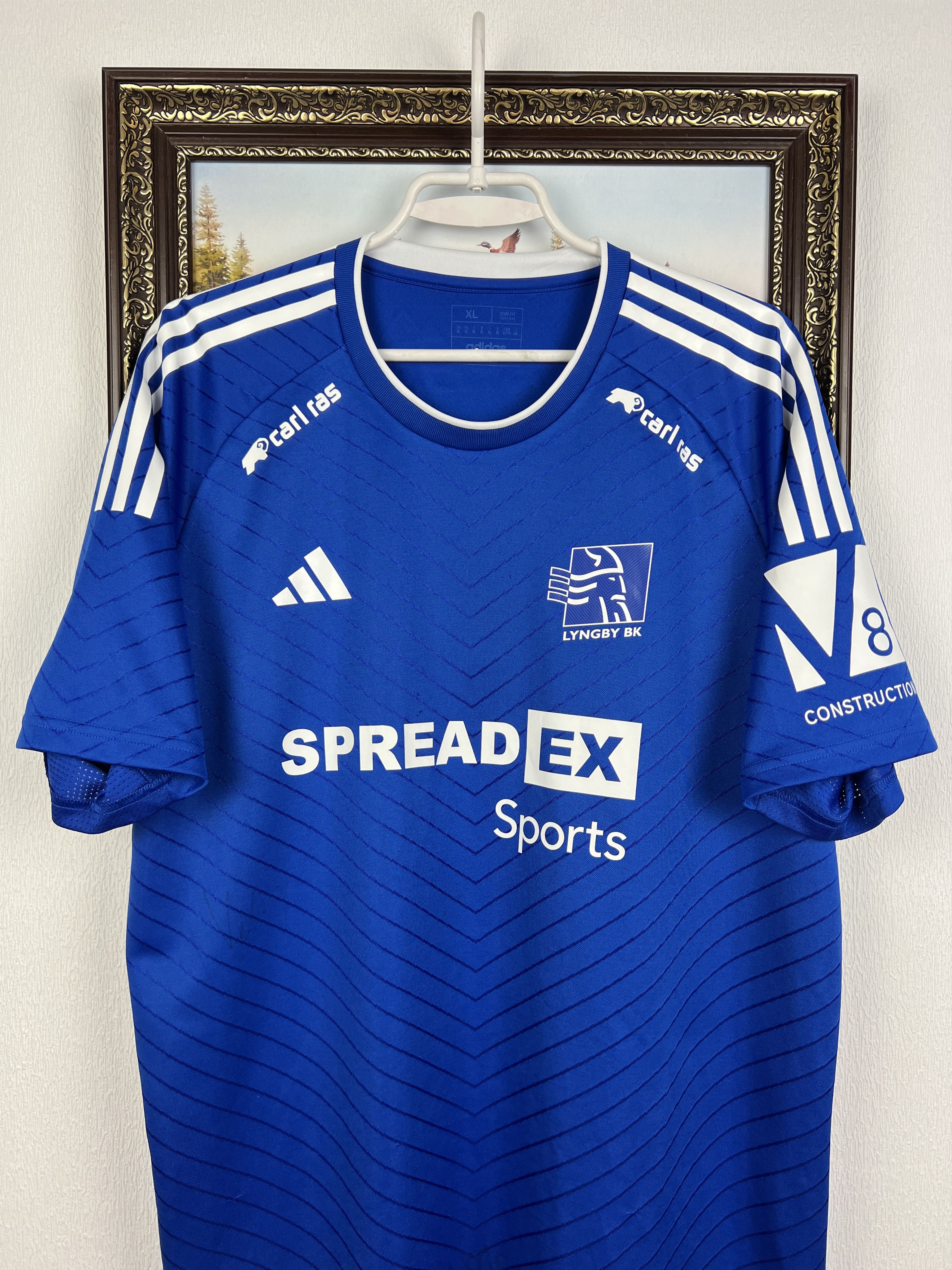 Adidas Lyngby BK Home football shirt 2023 Soccer Jersey Trikot Size US XL / EU 56 / 4 - 2 Thumbnail