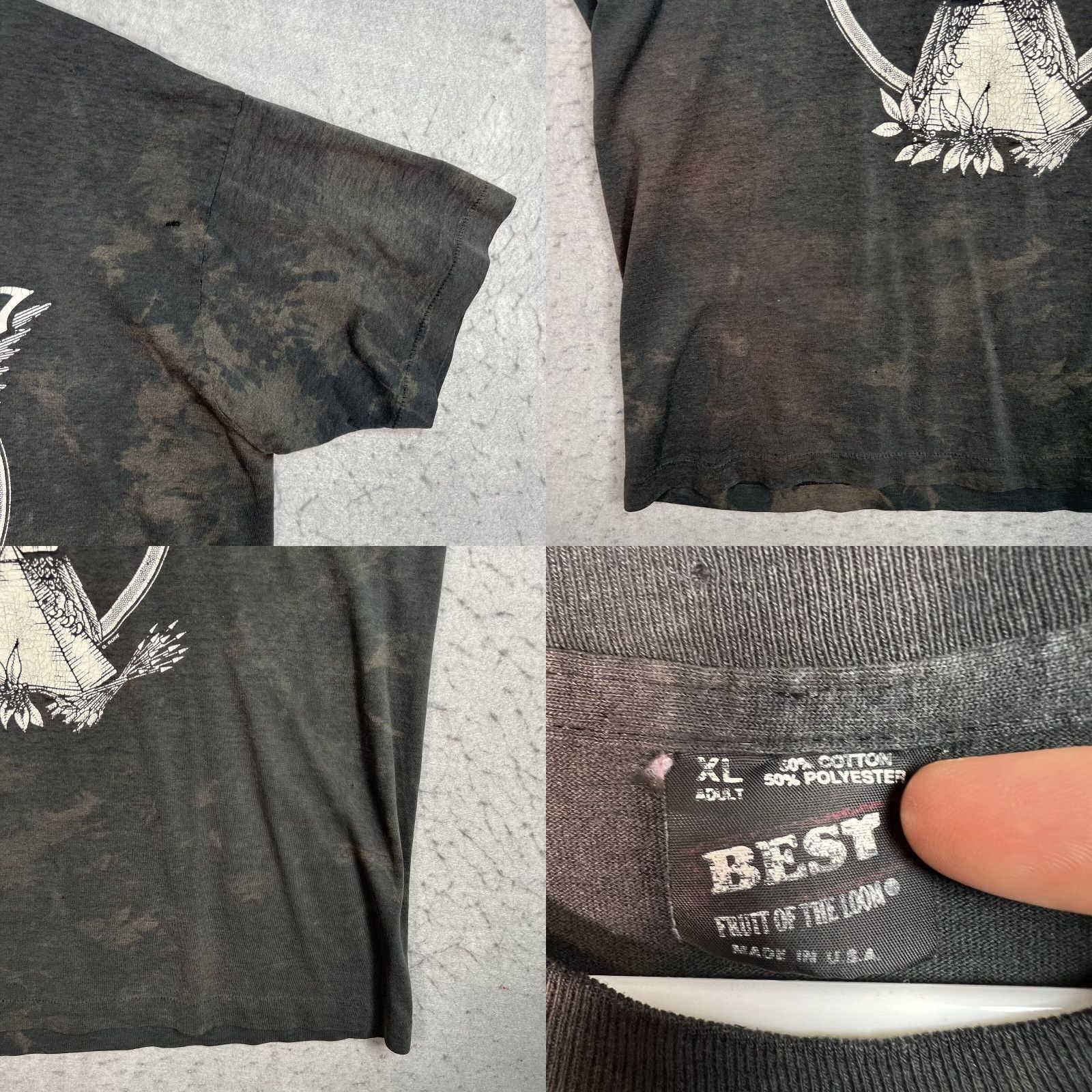 Fruit Of The Loom VINTAGE Tora Tora Wild In Memphis Again T Shirt Adult XL Black USA Made Mens Size US XL / EU 56 / 4 - 8 Thumbnail