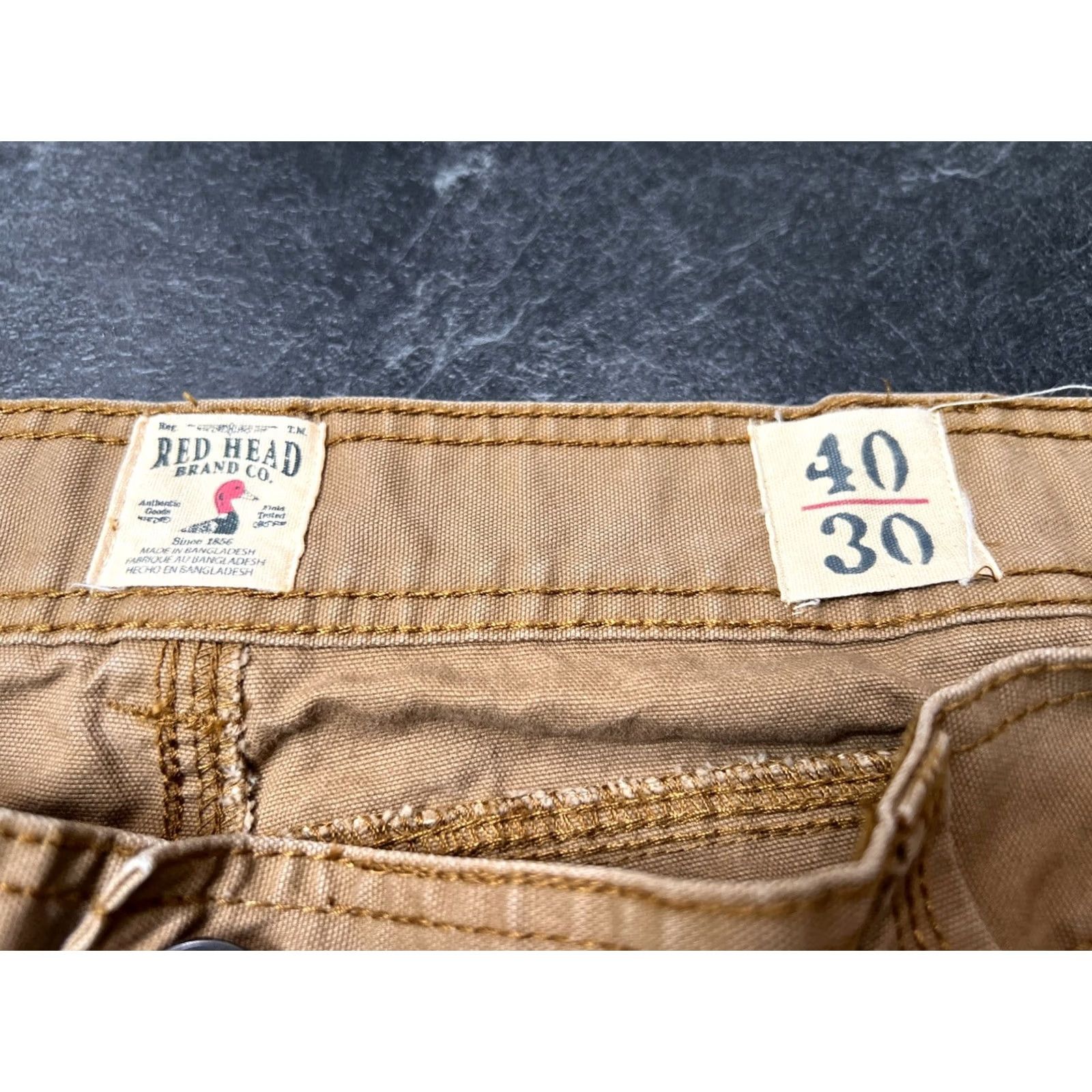 Vintage Red Head Pants Cargo Regular 40x30 Brown Men Size US 40 / EU 56 - 3 Thumbnail