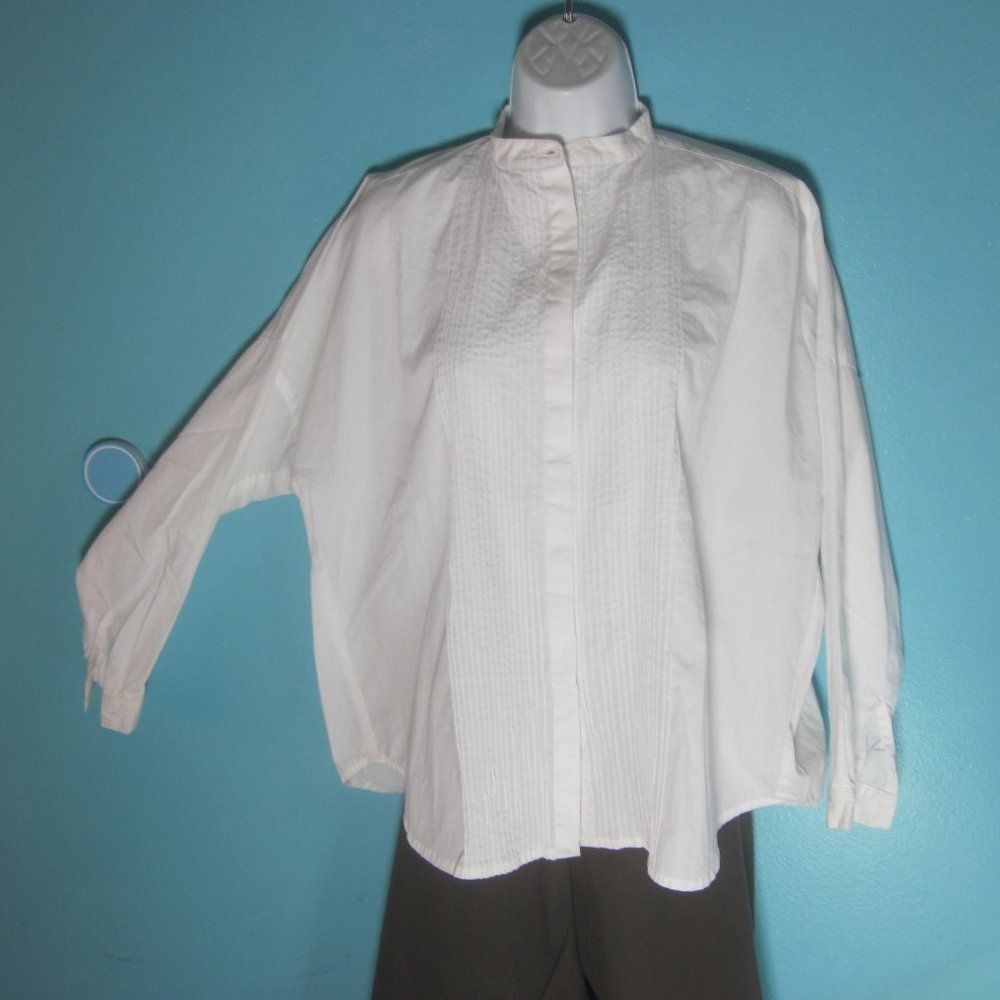 Gordon Rush But Gordon Stuart S Oversized Size S Vintage Cotton Button Up Blouse Pintucks Size S / US 4 / IT 40 - 6 Thumbnail