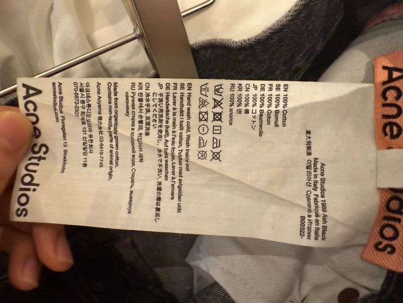 Acne Studios Acne Studios Black washed oversized loose wide-leg jeans Size US 32 / EU 48 - 7 Thumbnail