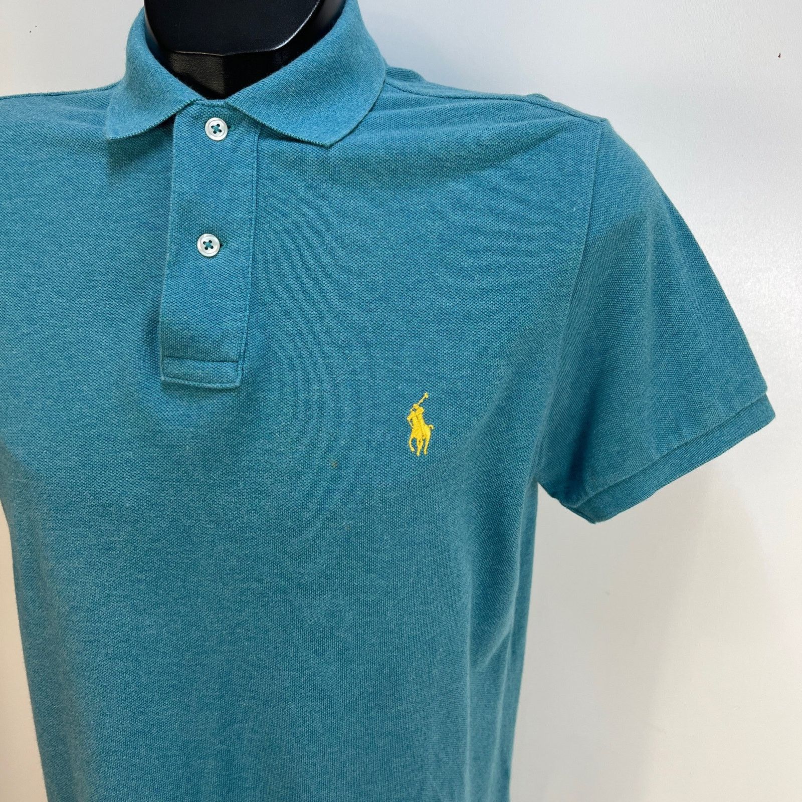 Polo Ralph Lauren Polo Ralph Lauren Polo Shirt Teal Blue Short Sleeves Cotton Size US M / EU 48-50 / 2 - 2 Thumbnail