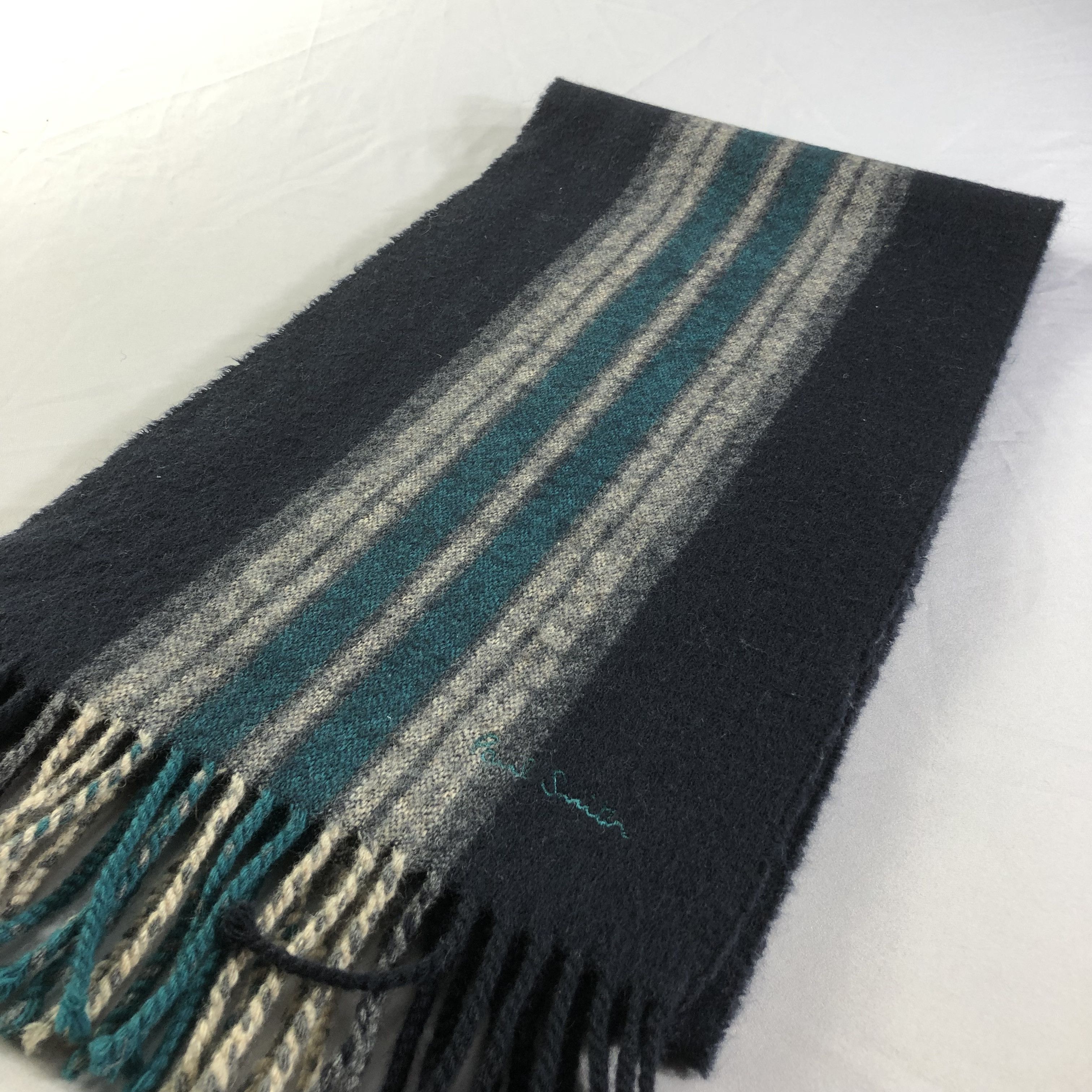 Paul Smith Paul Smith Stripes Wool Scarf Muffler V1664 Size ONE SIZE - 3 Thumbnail