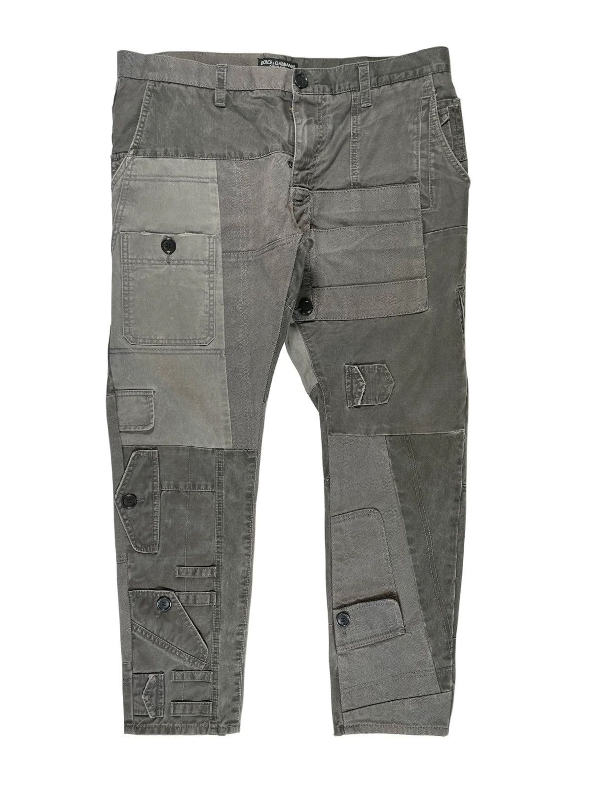 Dolce & Gabbana Dolce & Gabbana AW 2011 Archive Reconstructed cropped Pants Size US 36 / EU 52 - 1 Thumbnail