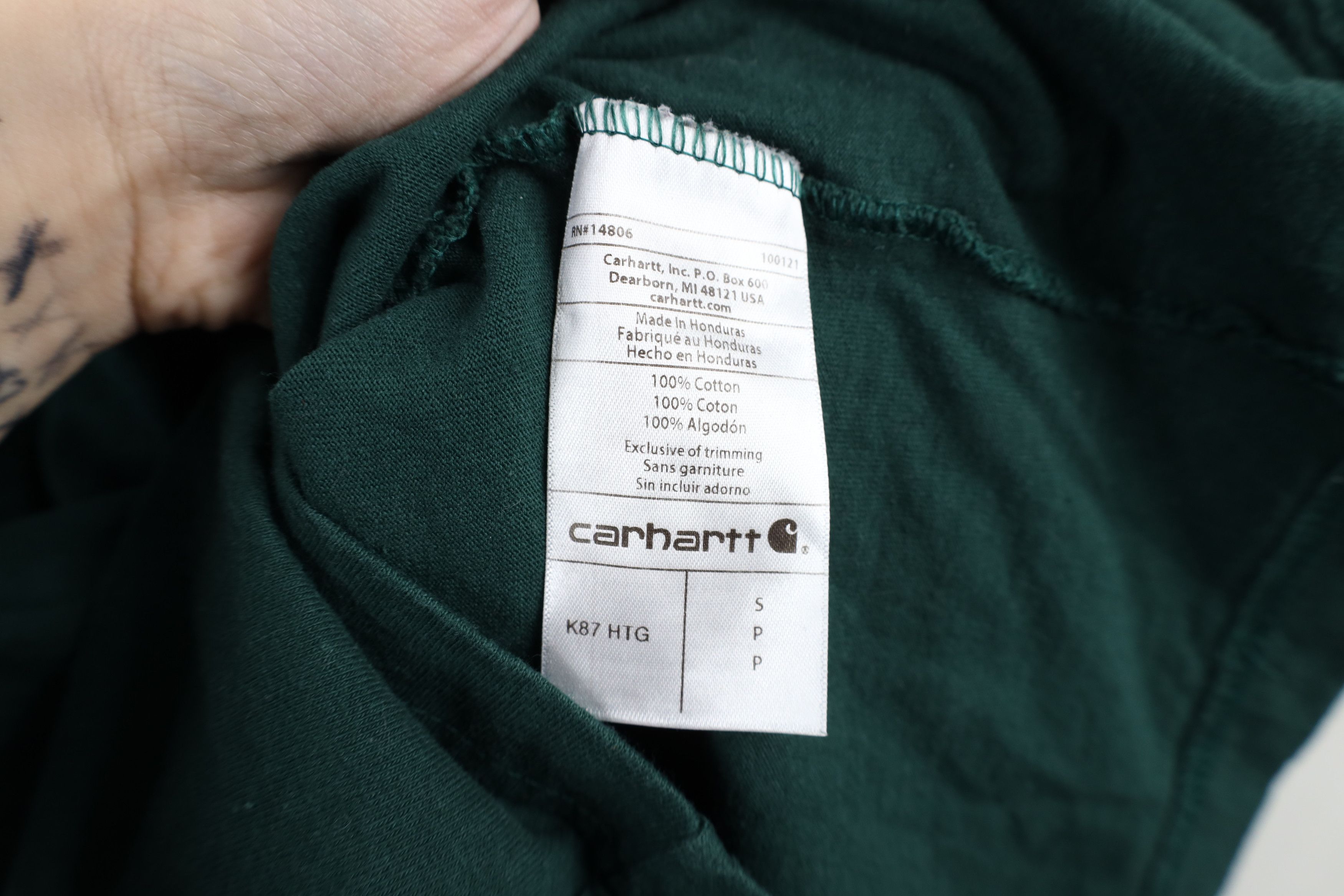 Carhartt × Vintage Vintage Y2K Carhartt Spell Loose Fit T-Shirt Hunter Green Size US S / EU 44-46 / 1 - 10 Thumbnail