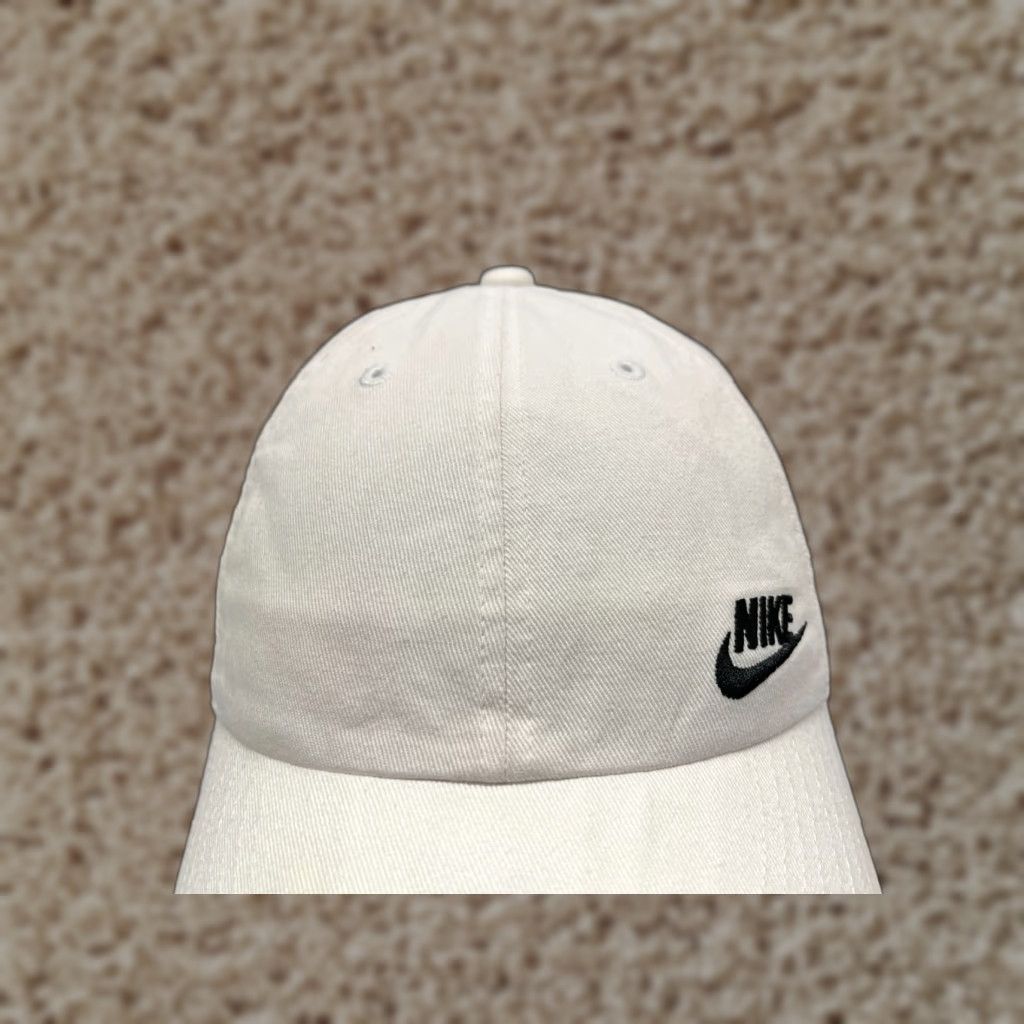 Nike Nike Hat Cap Adjustable Swoosh White One Size Mens Baseball Cap Twill Cotton Polyester Heritage86 Size ONE SIZE - 1 Thumbnail