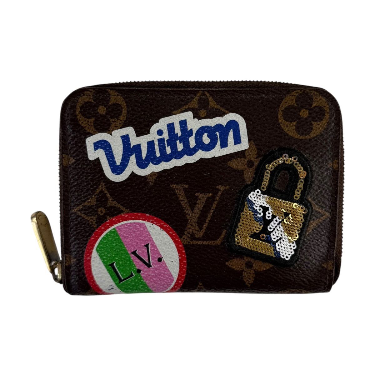Louis Vuitton Louis Vuitton Monogram Patches Zippy Compact Wallet Size ONE SIZE - 1 Thumbnail