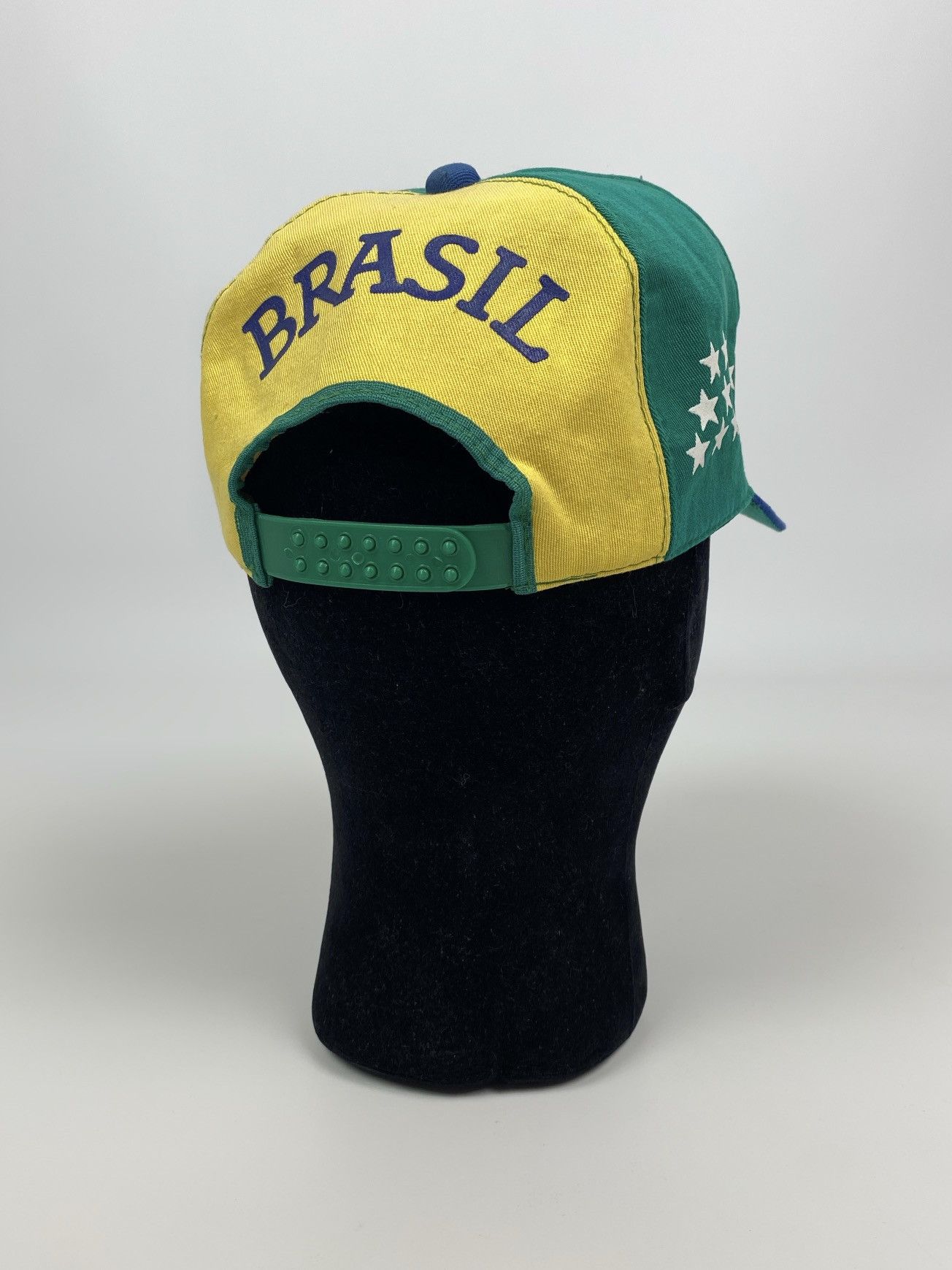 Vintage 1980’s Vintage Brazil Grand Prix Formula 1 Foam Snap Back Size ONE SIZE - 10 Thumbnail