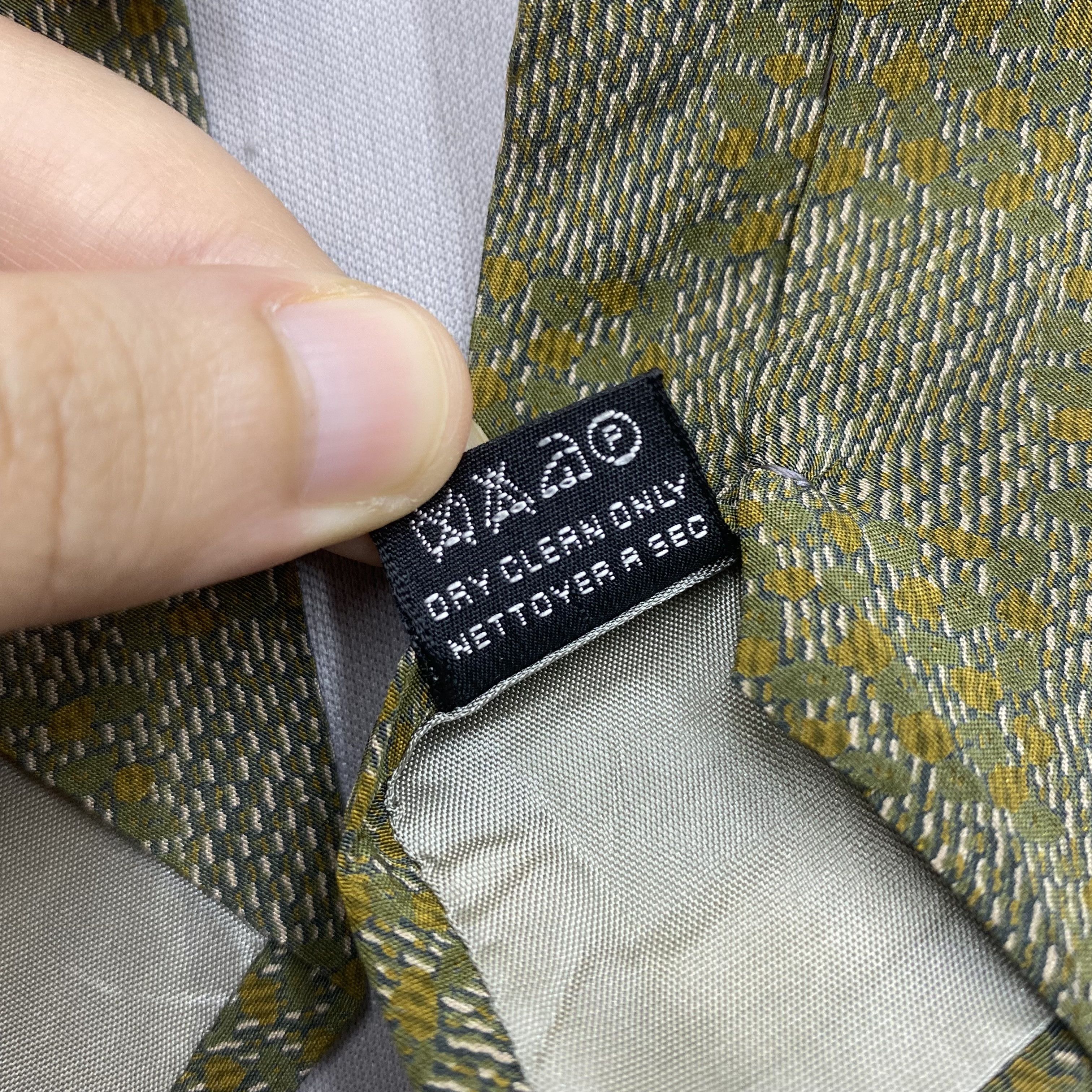 Giorgio Armani Vintage Giorgio Armani SILK Necktie Cravate Pure Silk Size ONE SIZE - 8 Thumbnail
