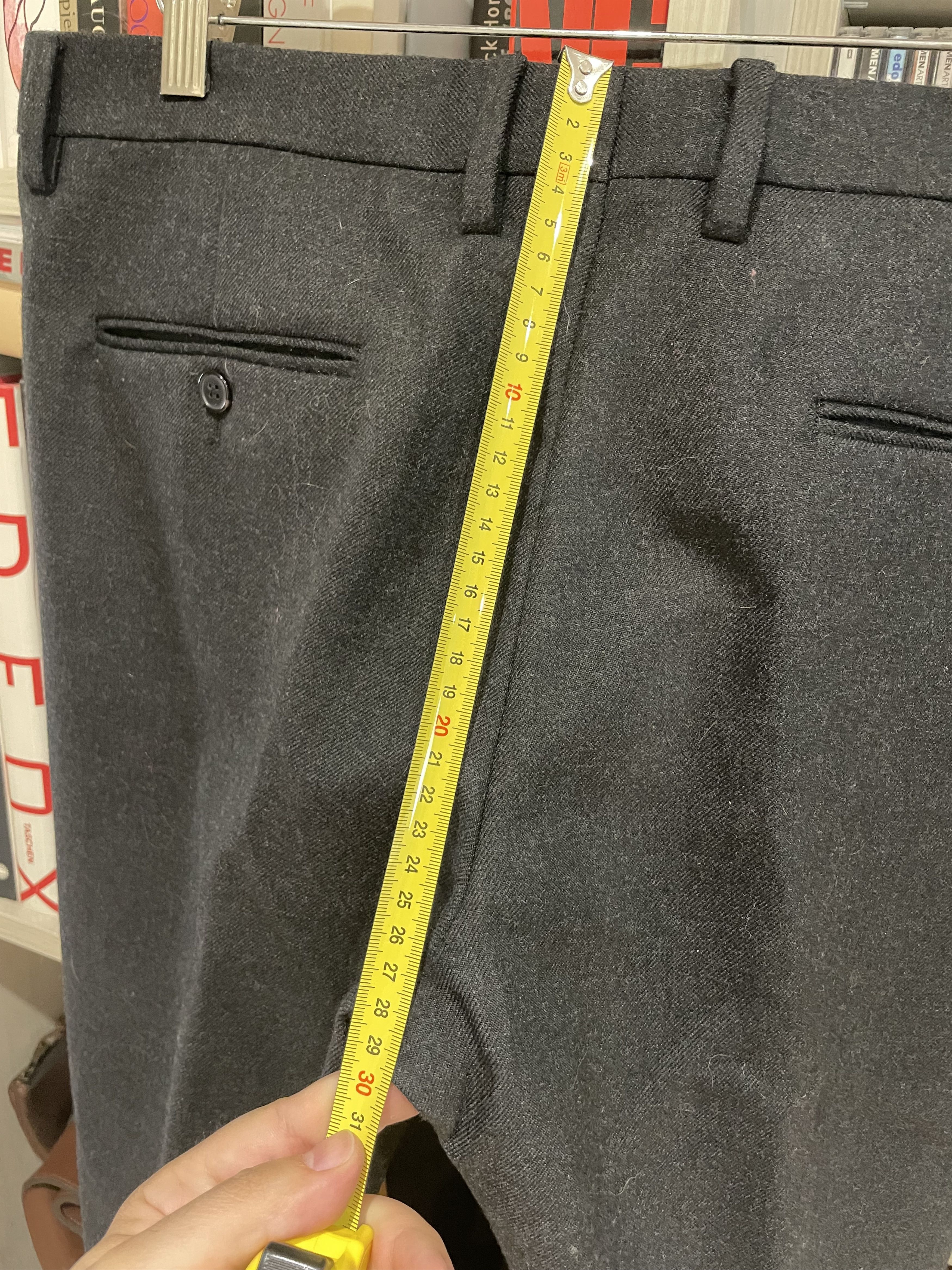 Saint Laurent Paris Saint Laurent Paris by Hedi Slimane Mens grey wool pants Size US 36 / EU 52 - 8 Thumbnail