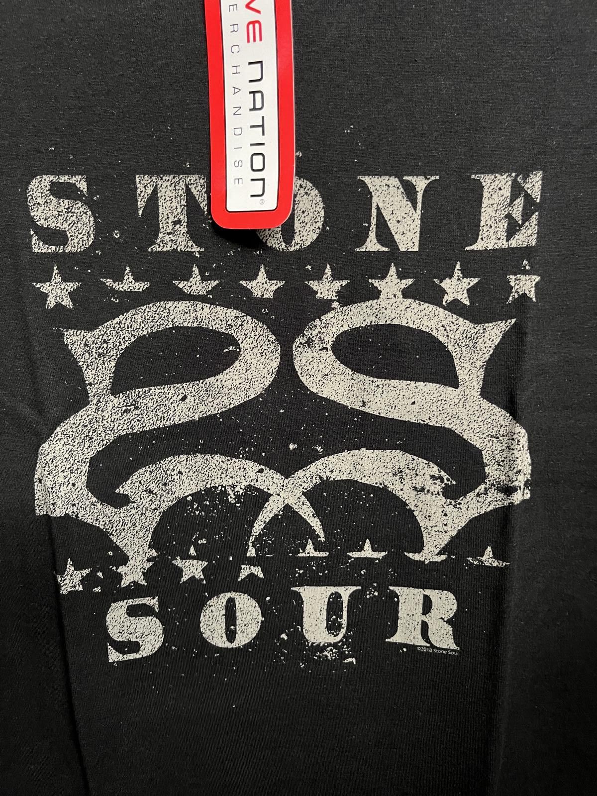 Tultex Stone Sour T-shirt Distressed Backward SS Logo Tee - L Size US L / EU 52-54 / 3 - 3 Thumbnail