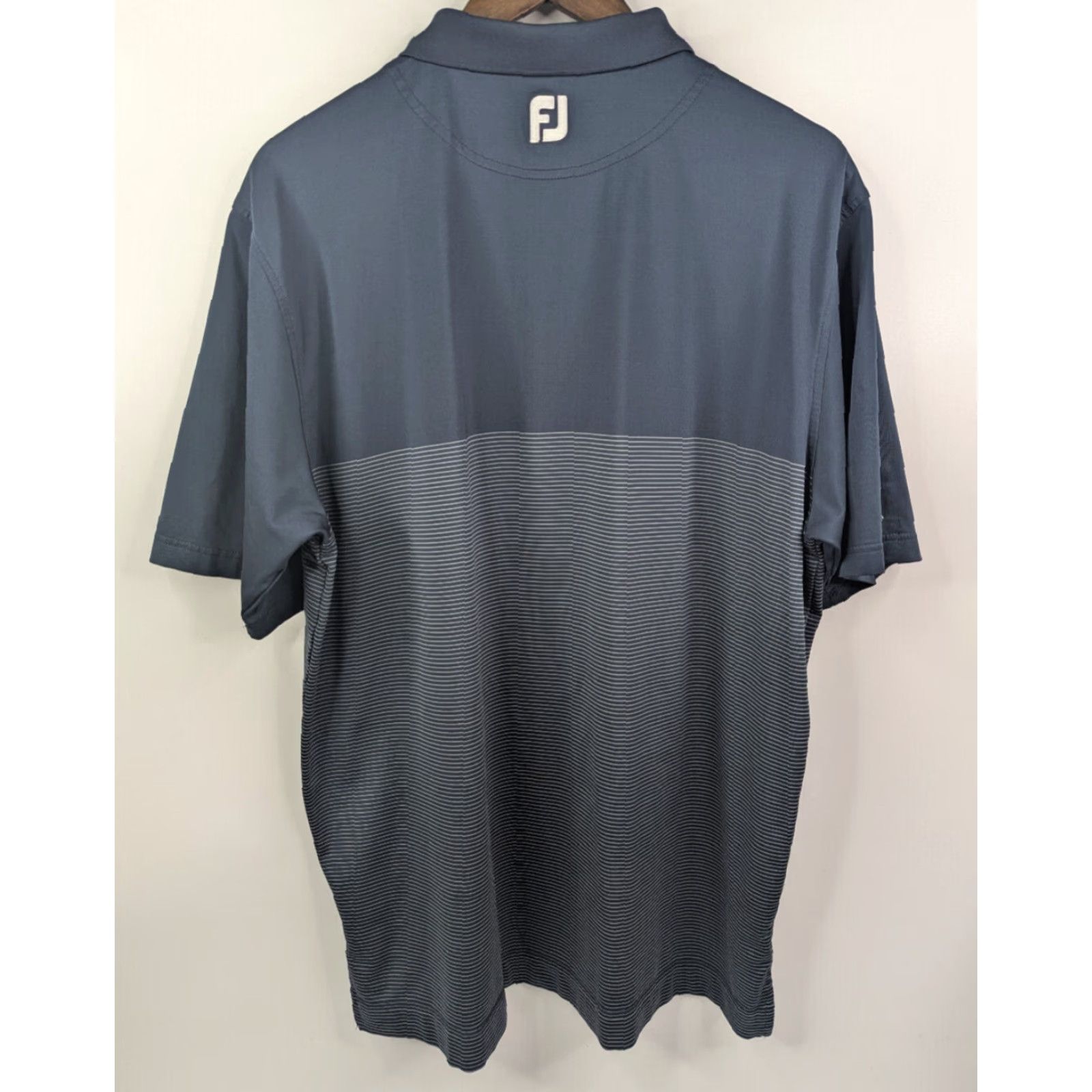 Footjoy FootJoy FJ Men's Performance Golf Polo Shirt XL Navy Striped Polo Shirt Sports 664 CA Size US XL / EU 56 / 4 - 4 Thumbnail
