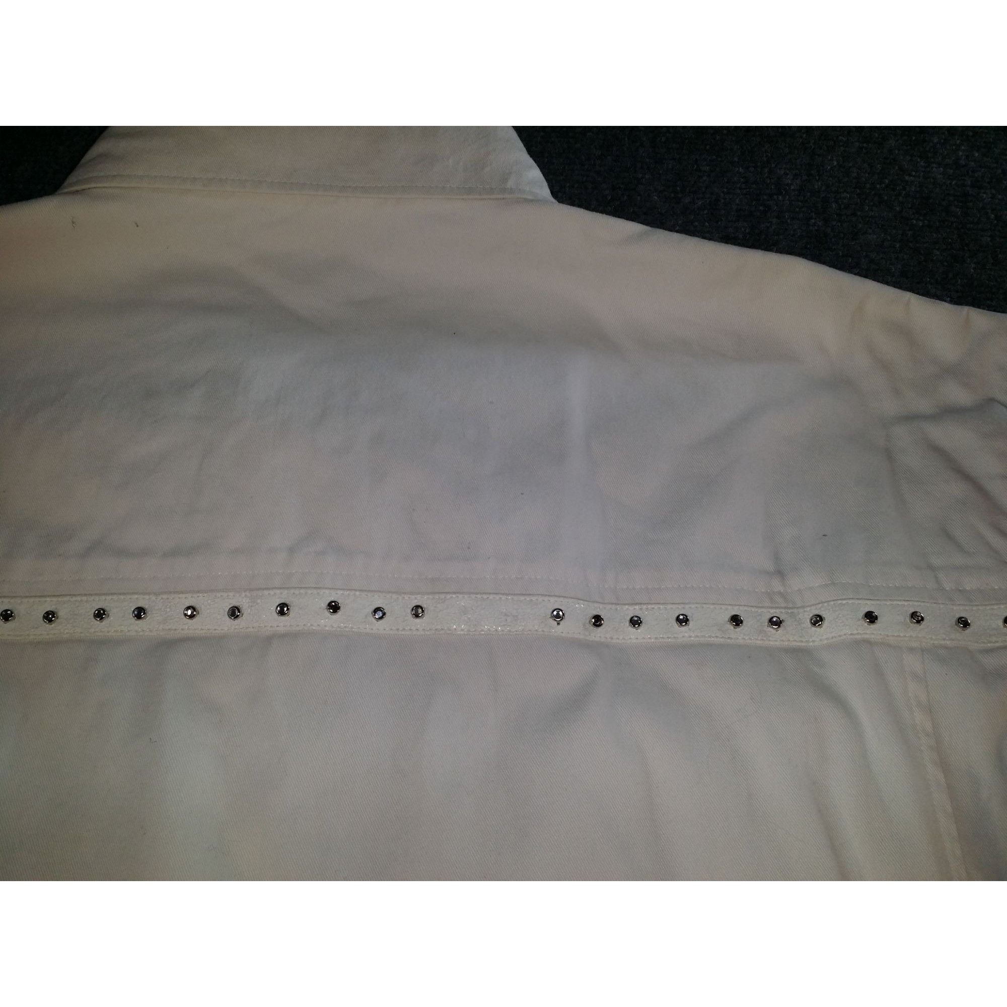 Other Crown Holder Button UP Shirt Men Sz 3XL White Rhinestone Emb Size US XXL / EU 58 / 5 - 7 Thumbnail